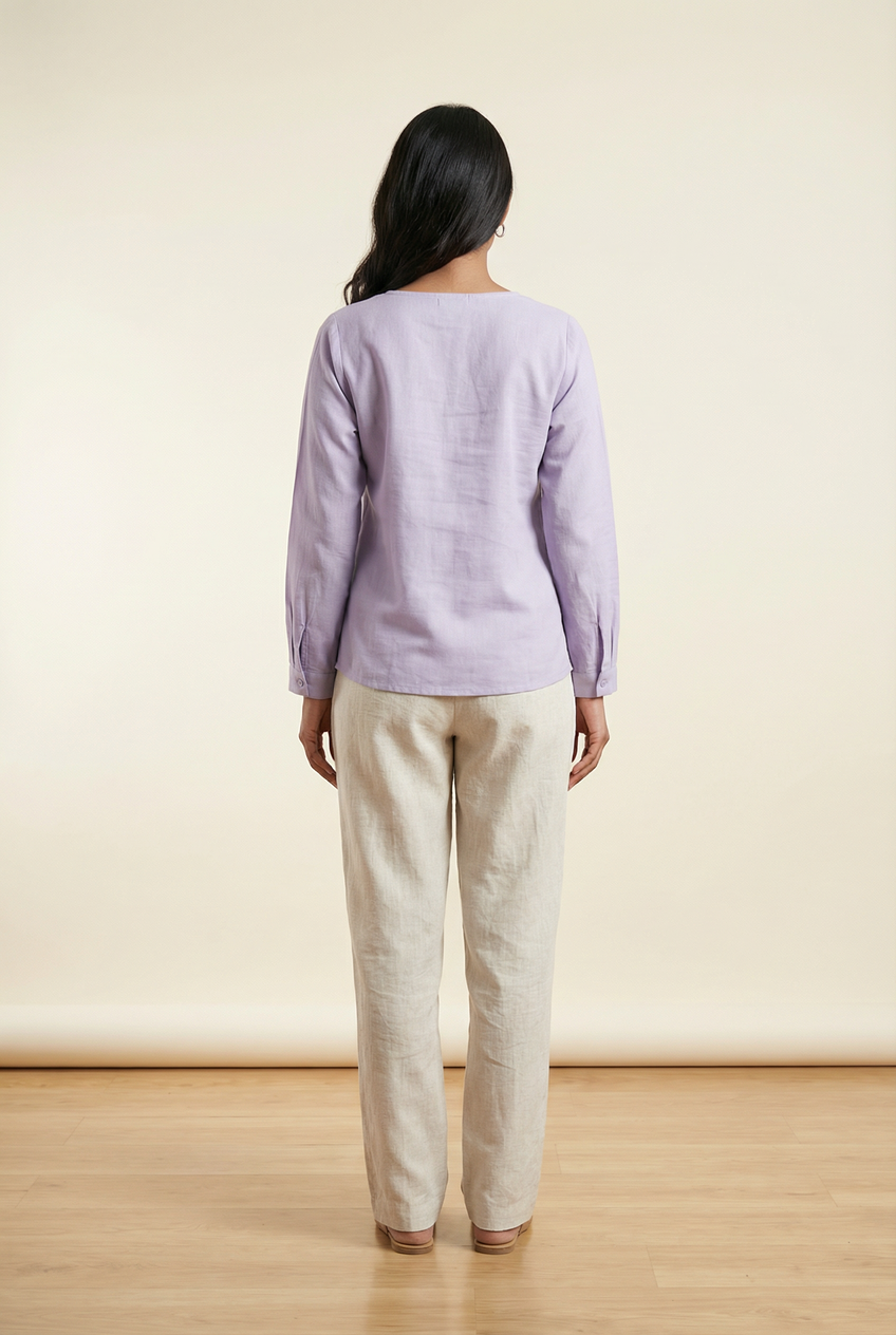 Maya Top Smoky Lilac