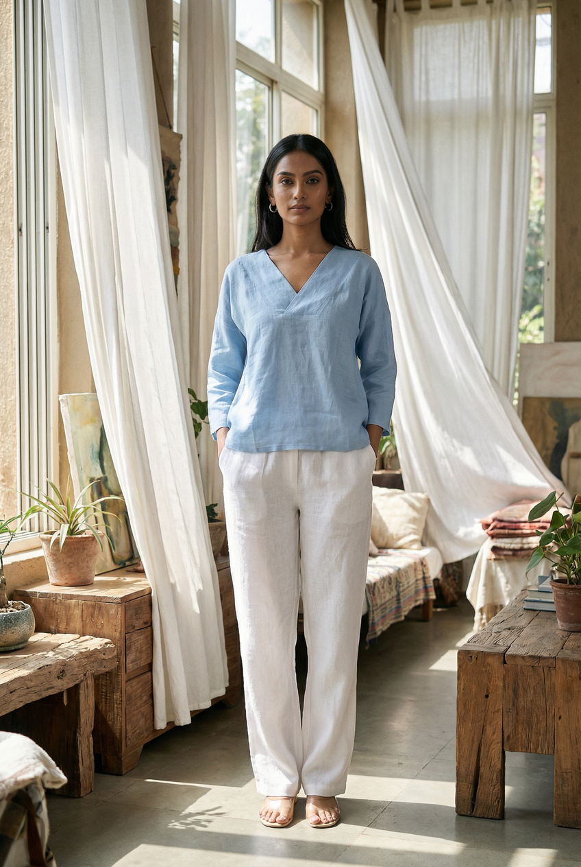Maya Top Sky Blue
