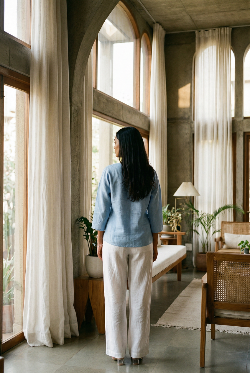 Maya Top Sky Blue