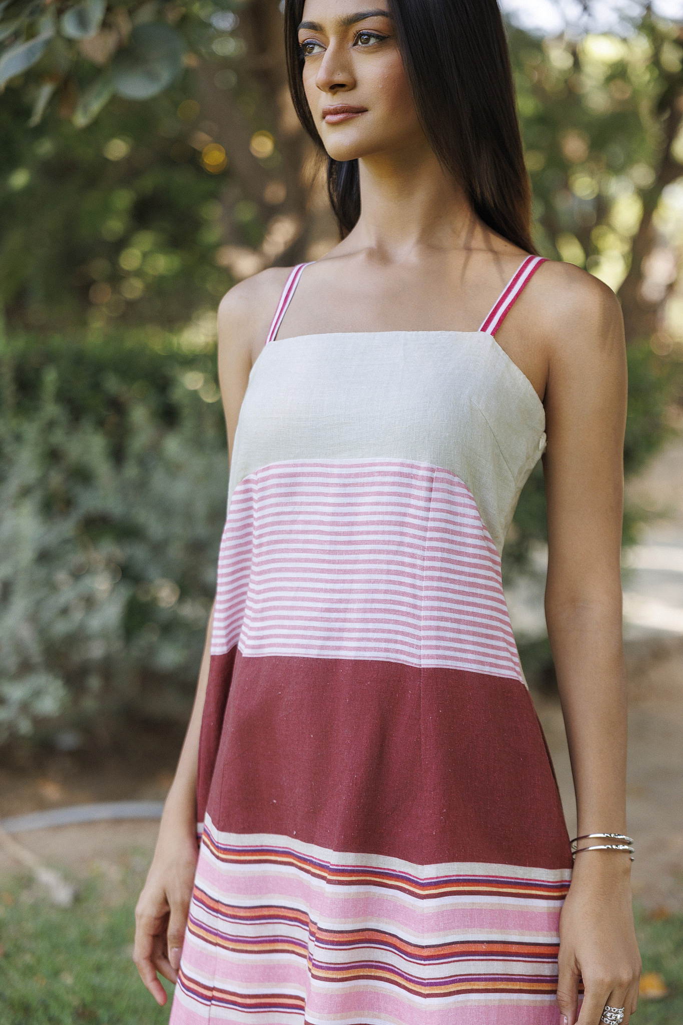 Marlow Dress Garden Stripes