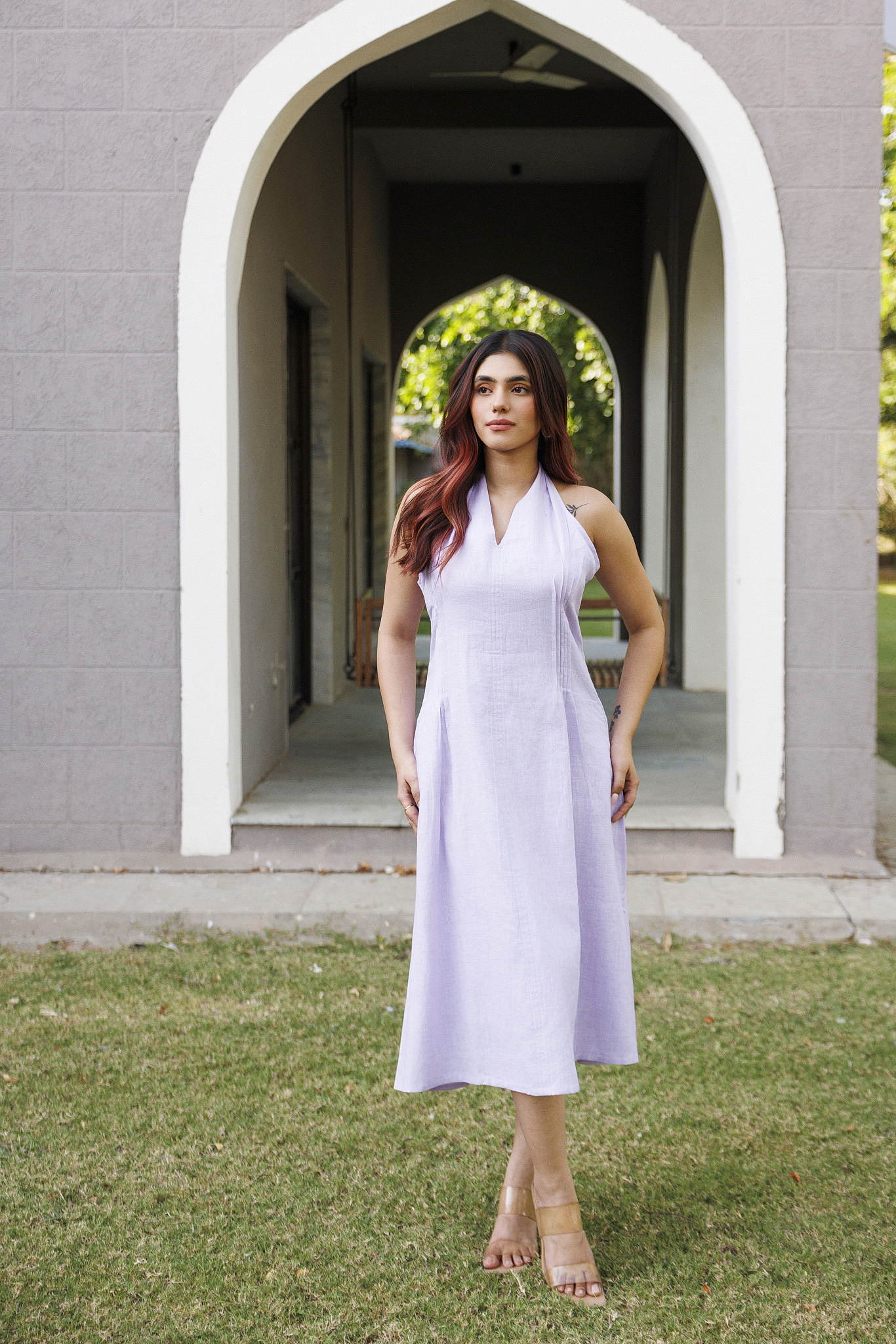 Nori Dress Smoky Lilac