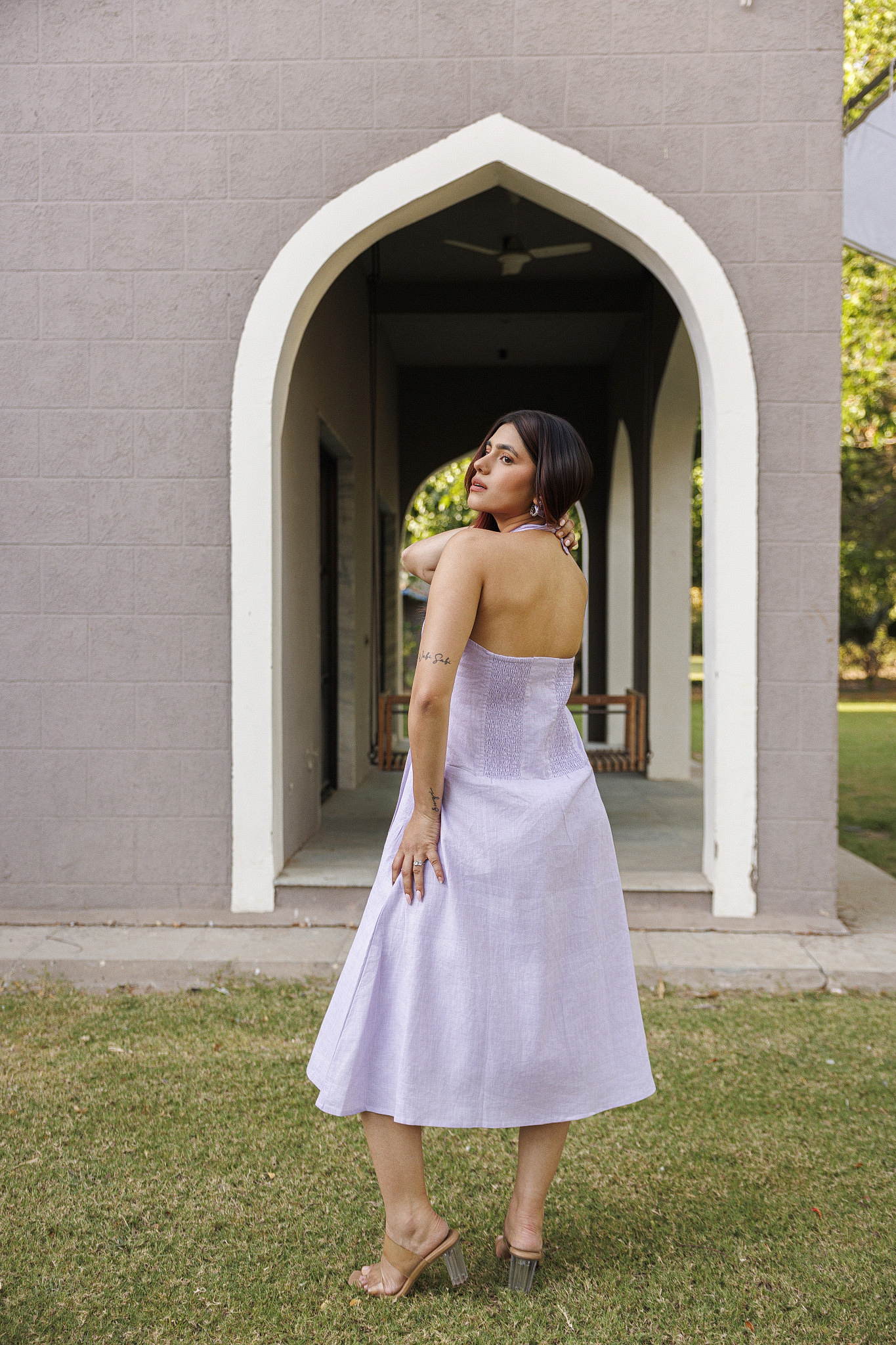 Nori Dress Smoky Lilac