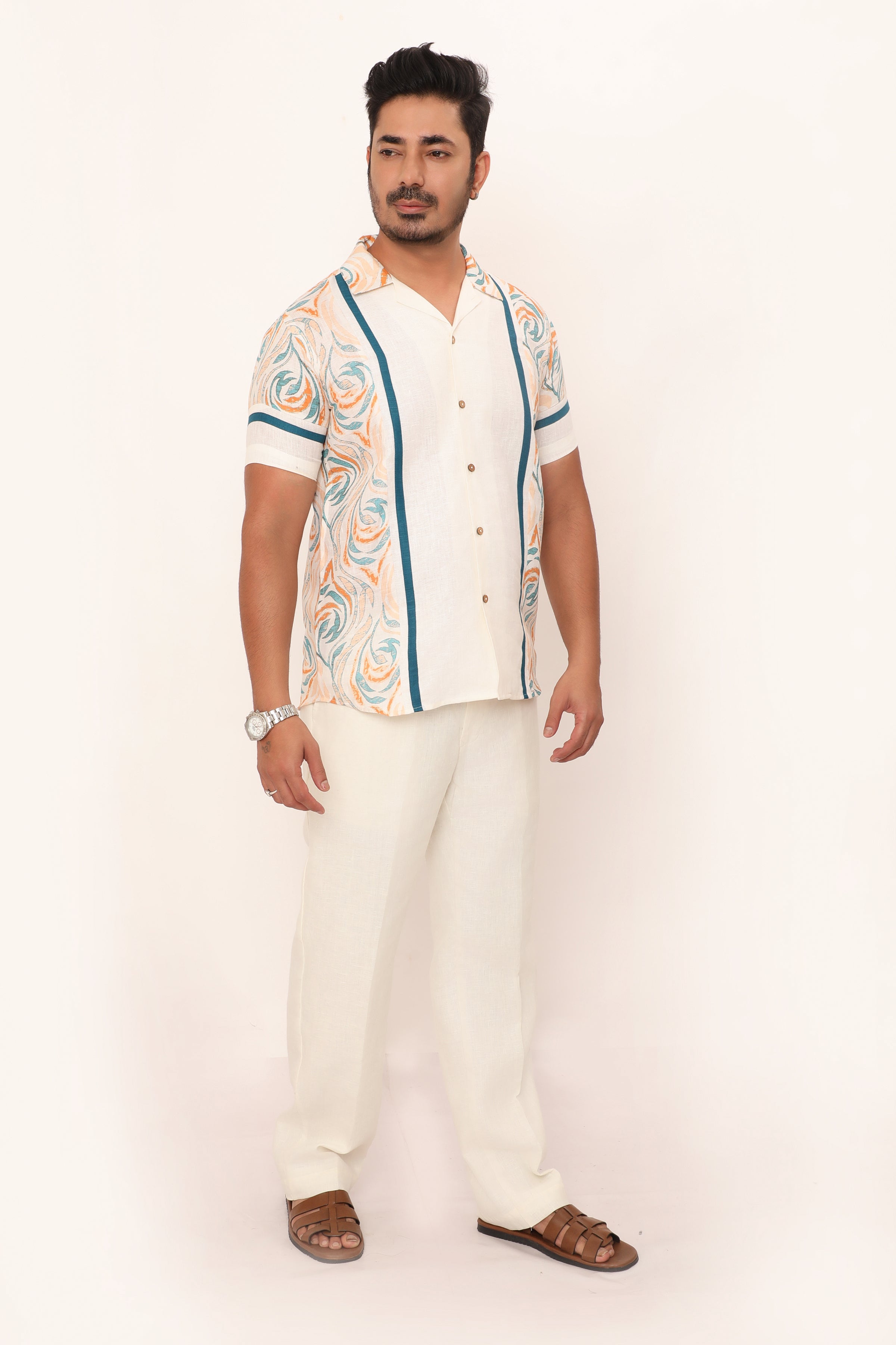 Nolan Shirt Swirl Peach