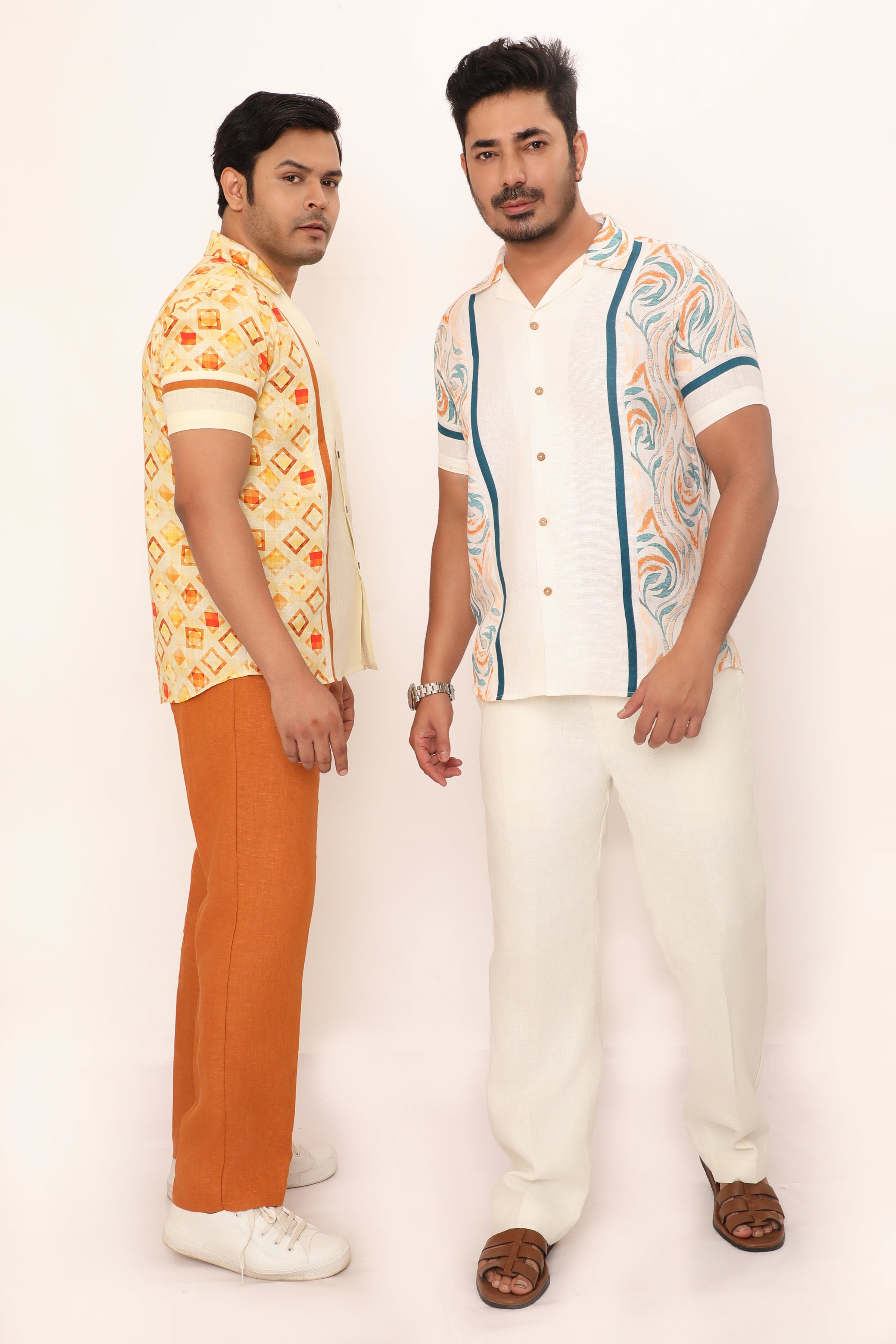 Nolan Shirt Geo Yellow