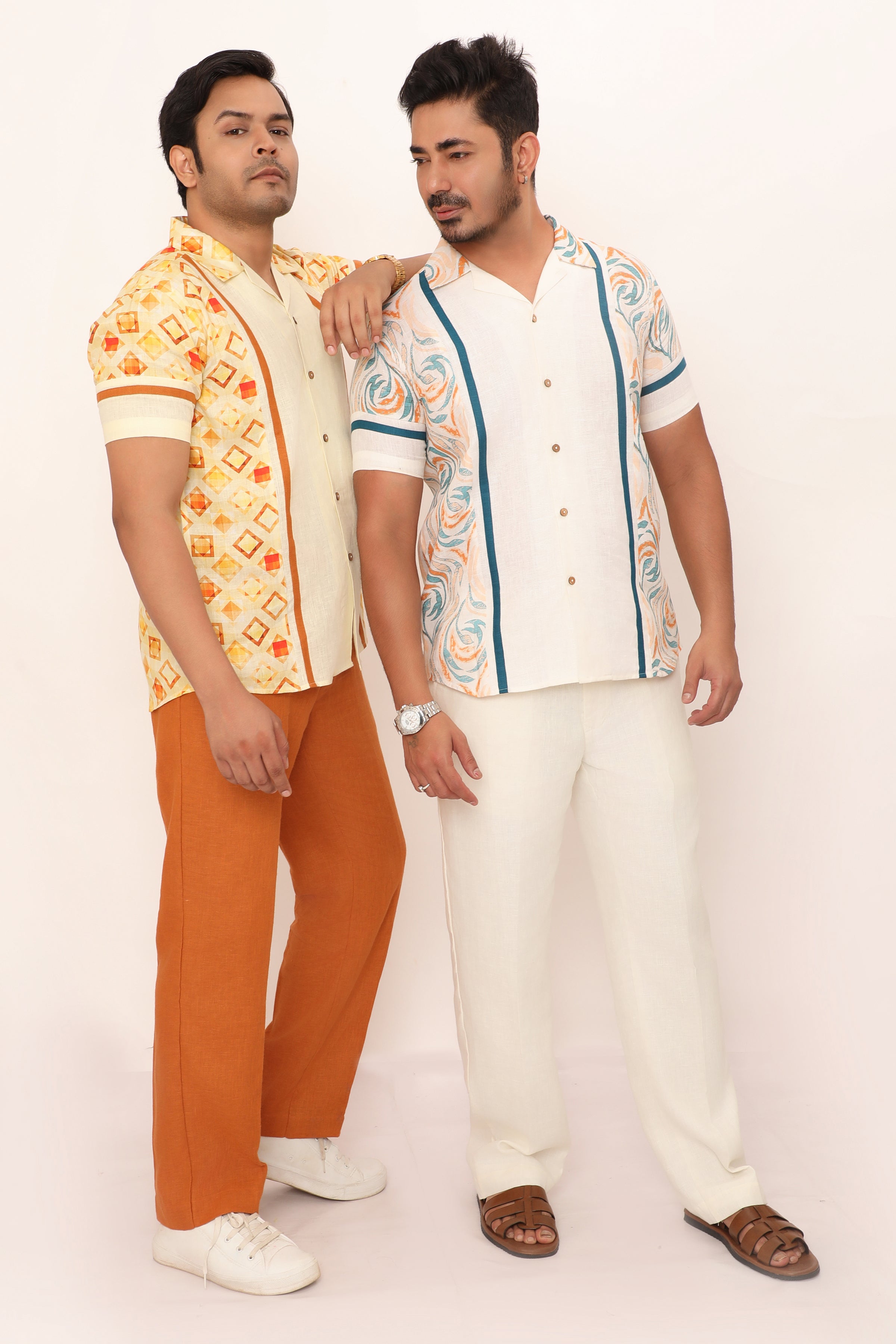 Nolan Shirt Geo Yellow