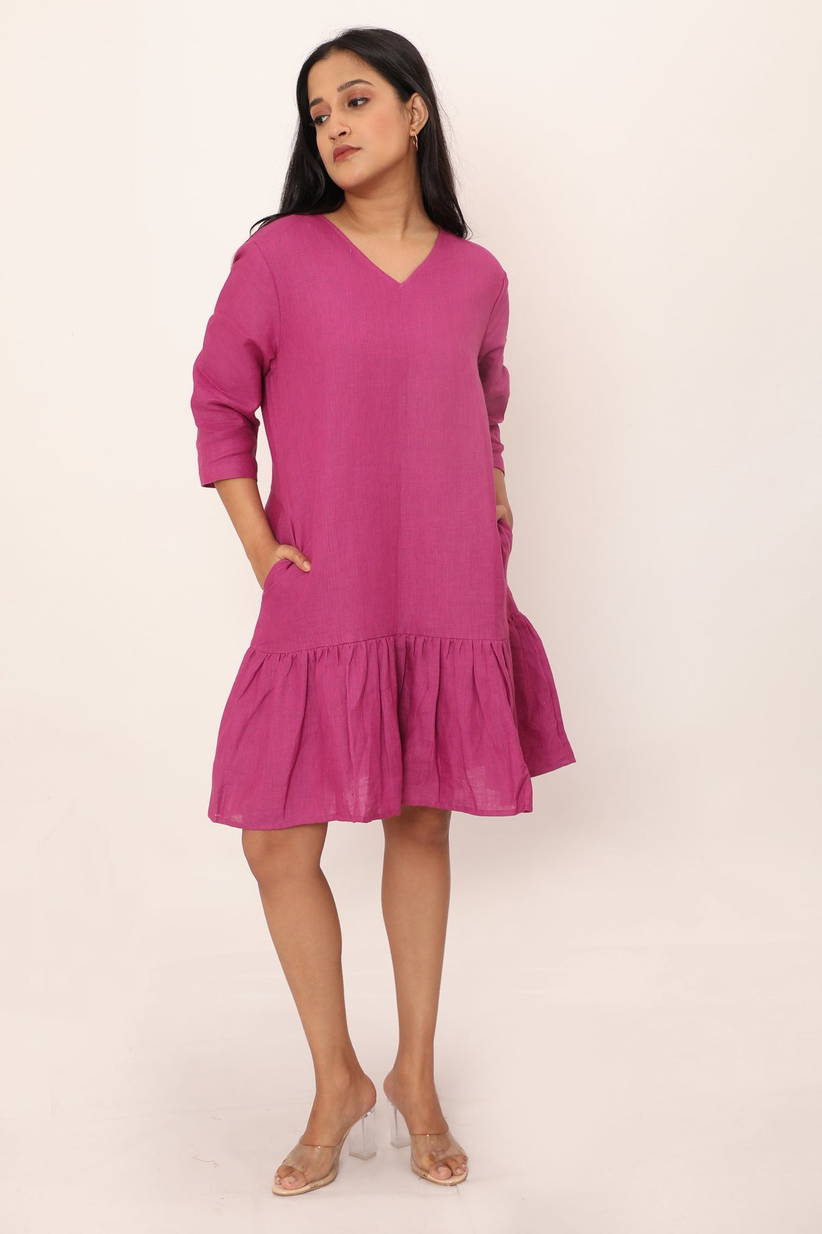 Fleur Dress Plum Purple