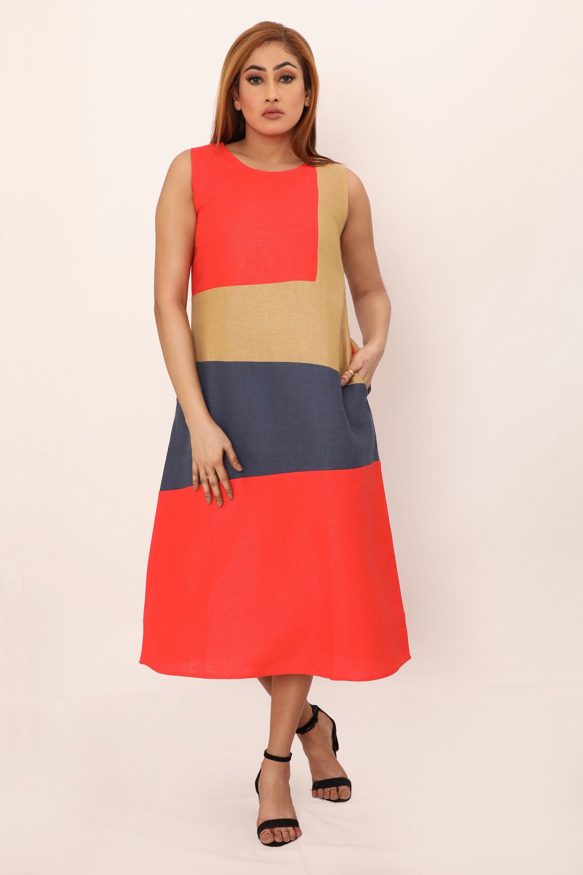 Vesper Dress Coral Blossom