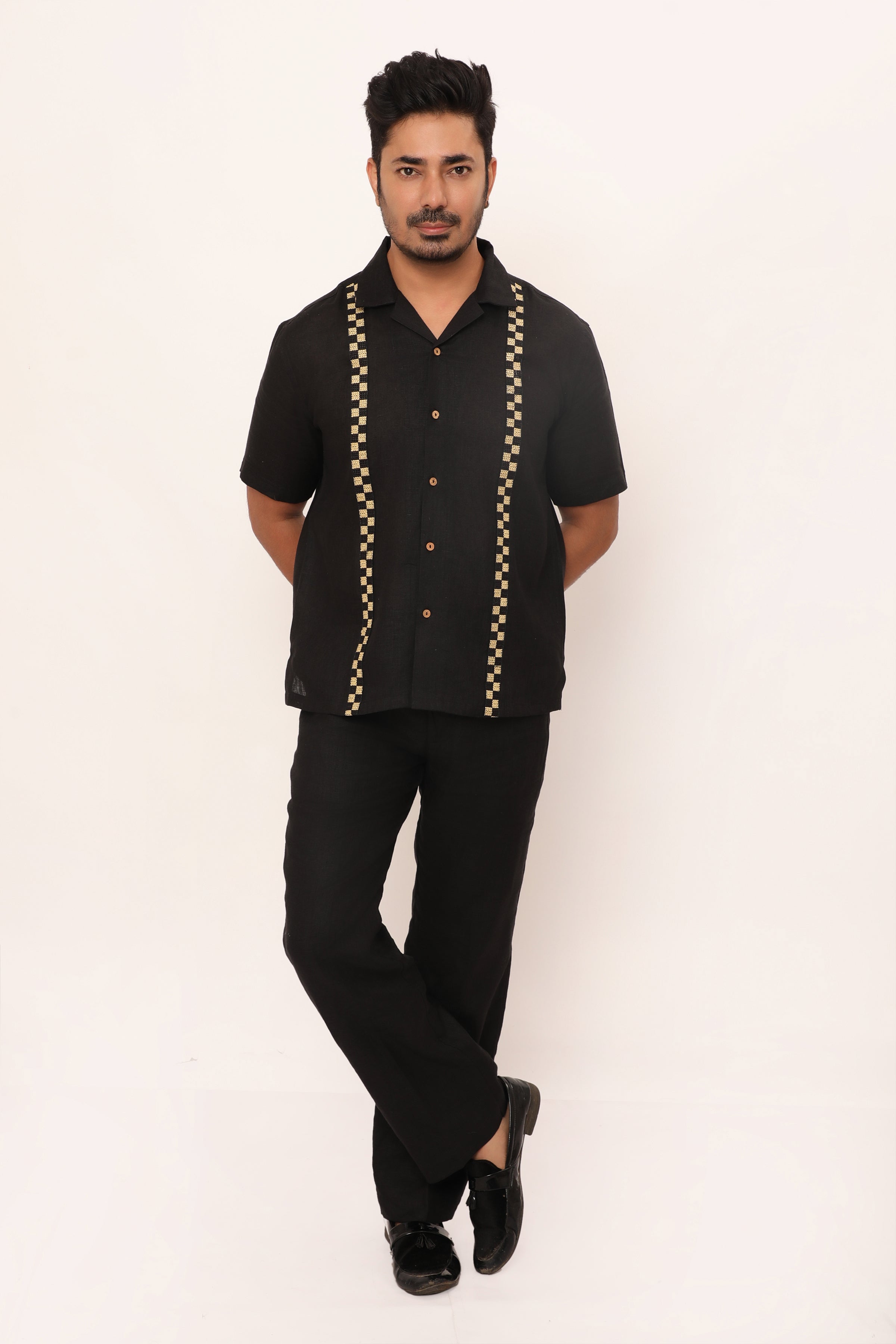 Xavier Shirt Jet Black