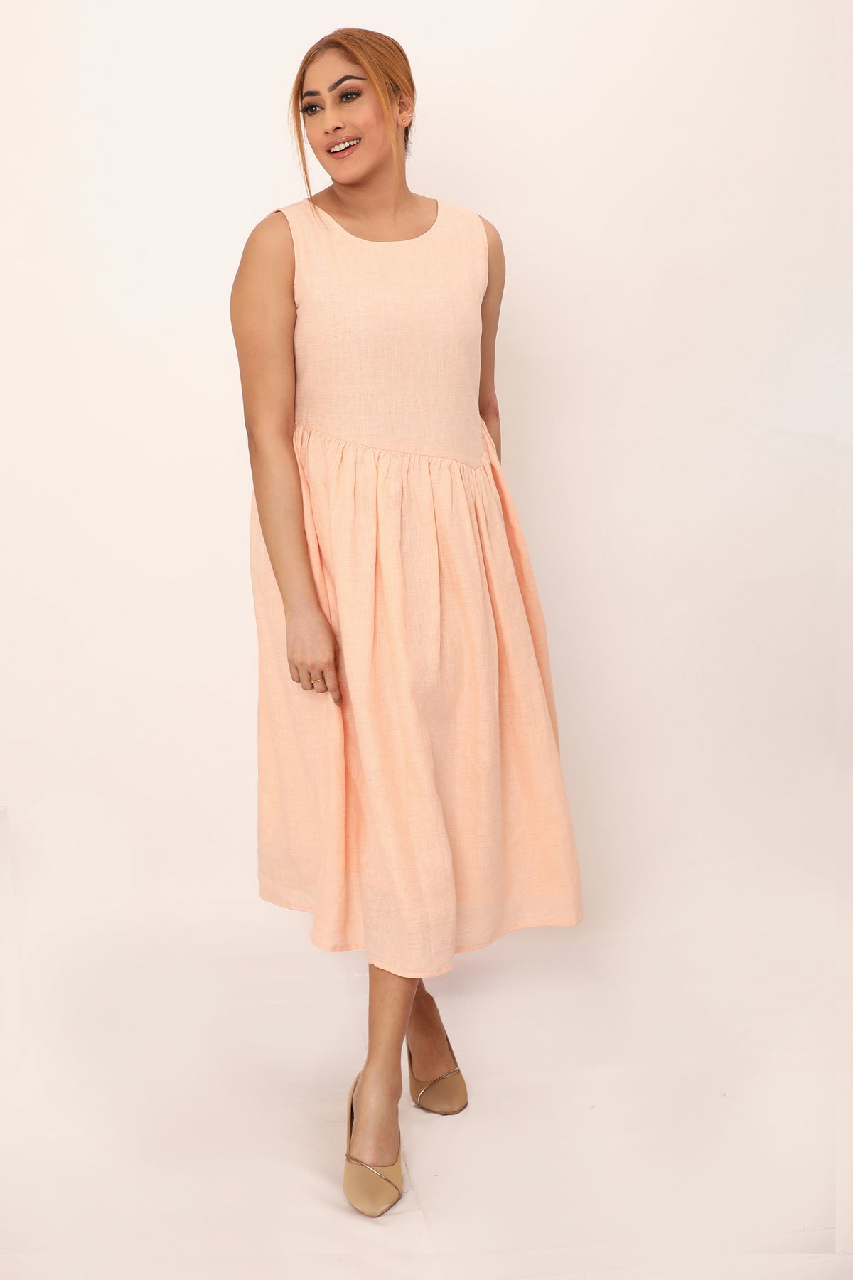 Nyla Dress Rose Peach
