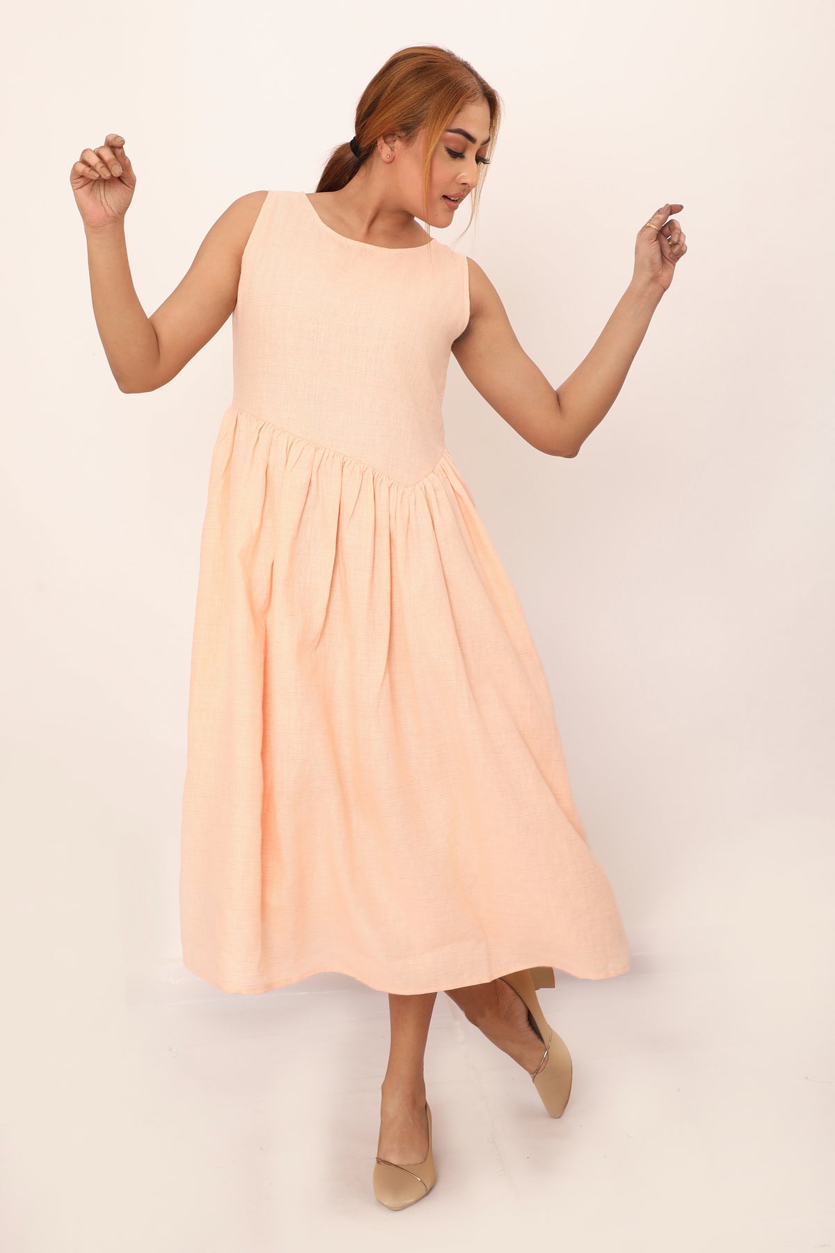 Nyla Dress Rose Peach