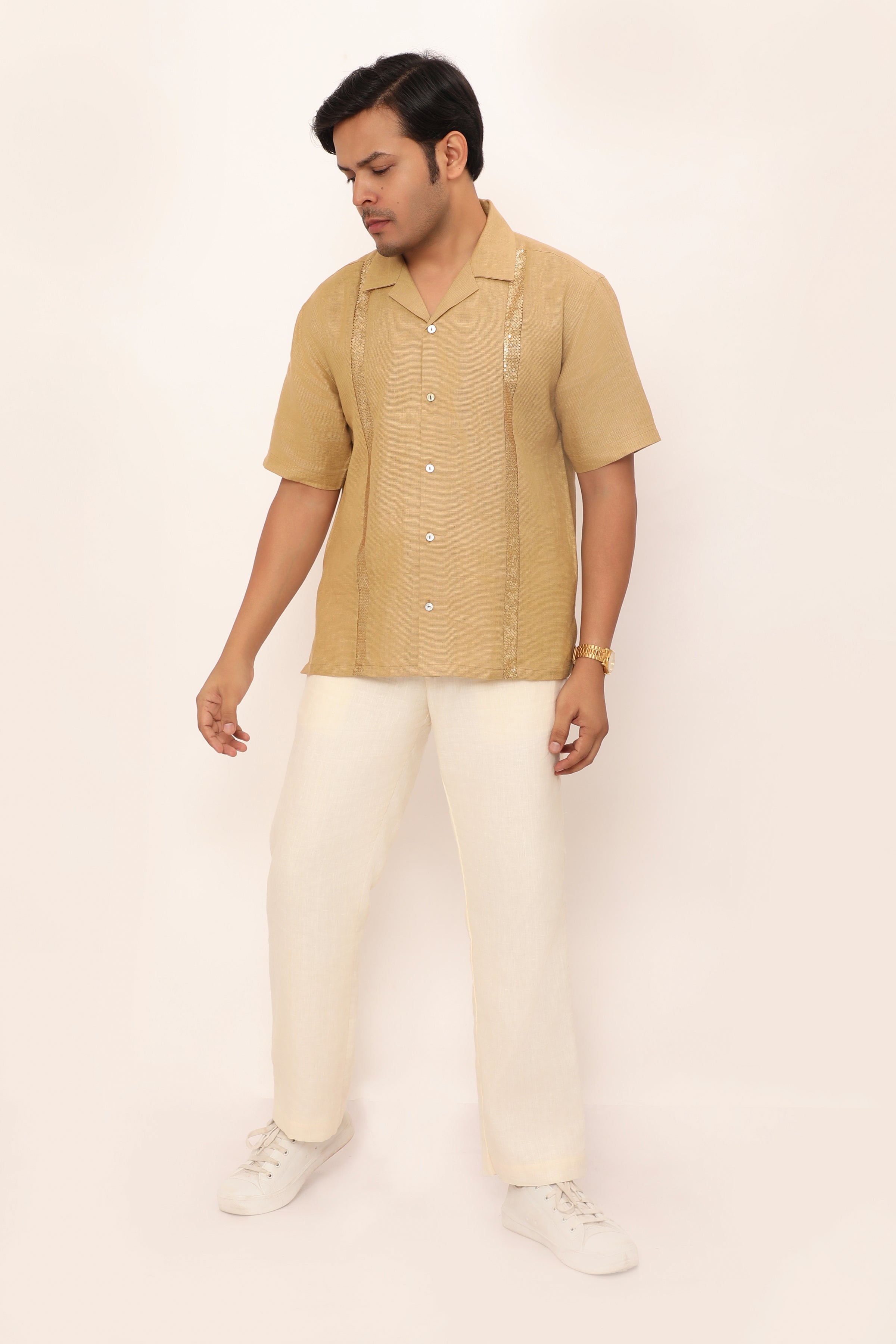 Jace Shirt Ecru Beige
