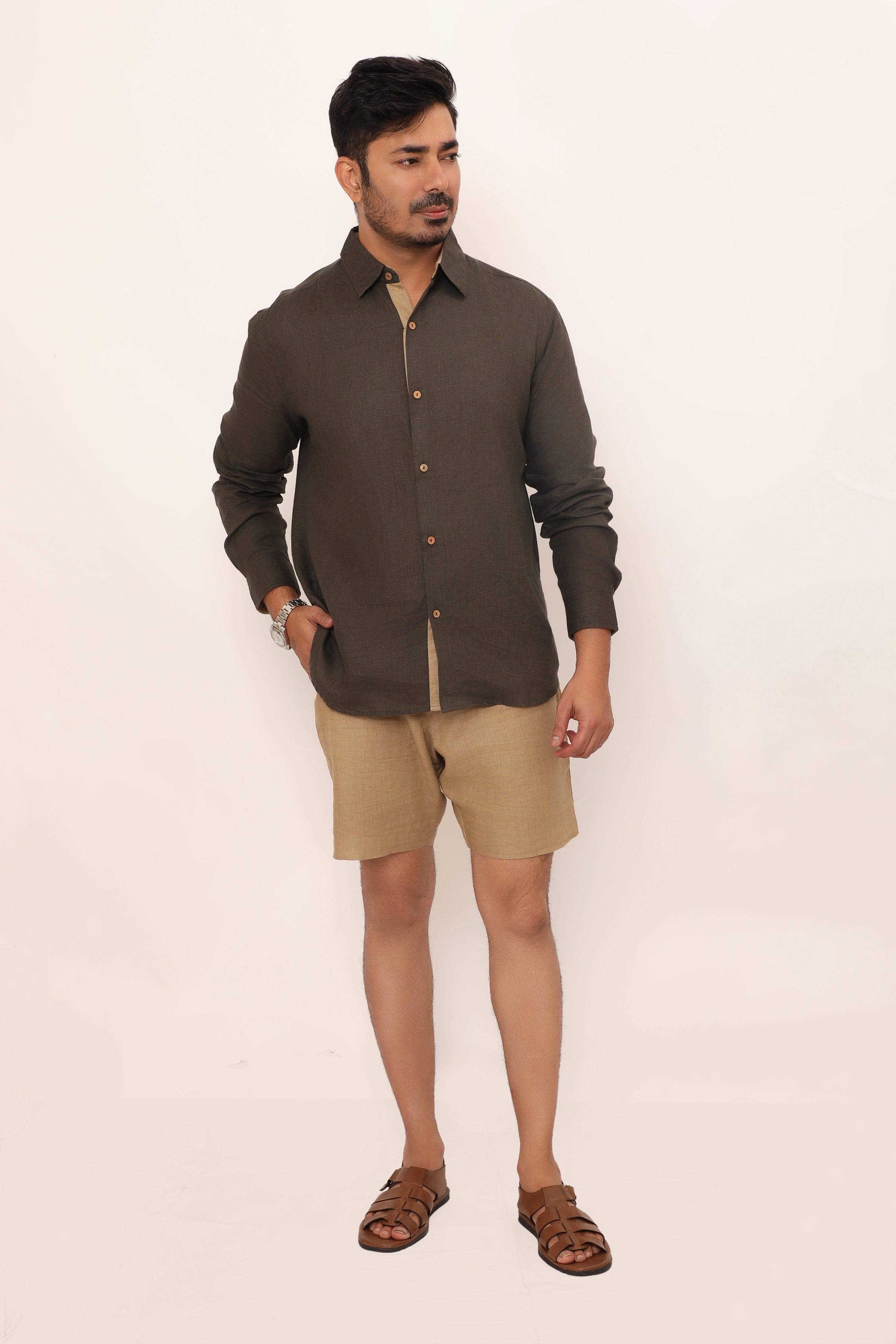 Axel Shirt Charcoal Grey