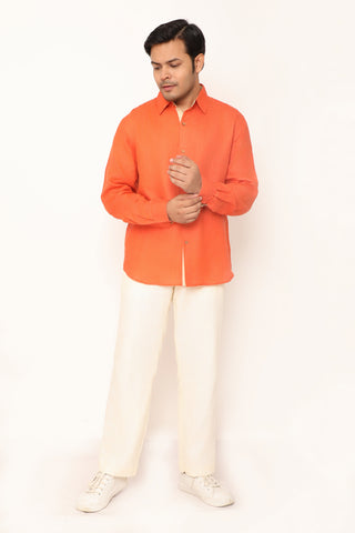 Axel Shirt Persimmon Orange