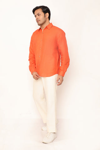 Axel Shirt Persimmon Orange