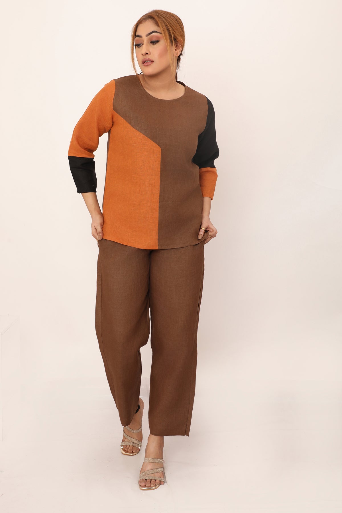 Solene Set Chikoo Brown