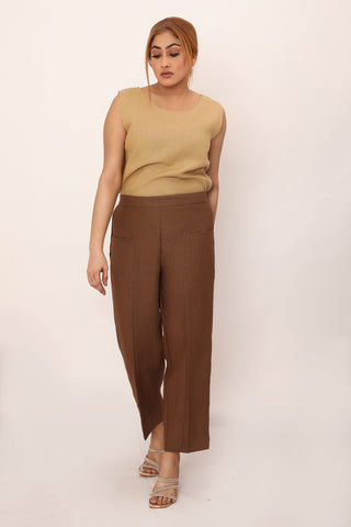 Gardenia Pants Chikoo Brown