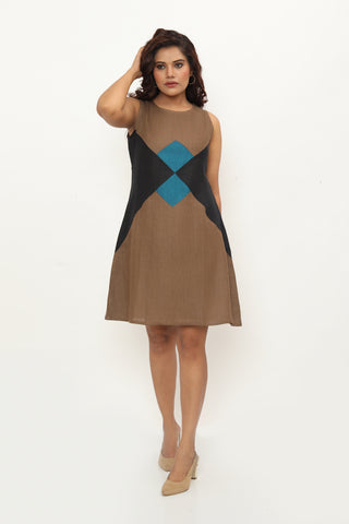 Catalina Dress Chikoo Brown