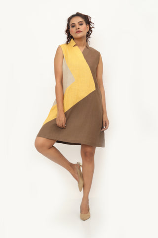 Melrose Dress Chikoo Brown