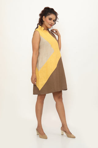 Melrose Dress Chikoo Brown