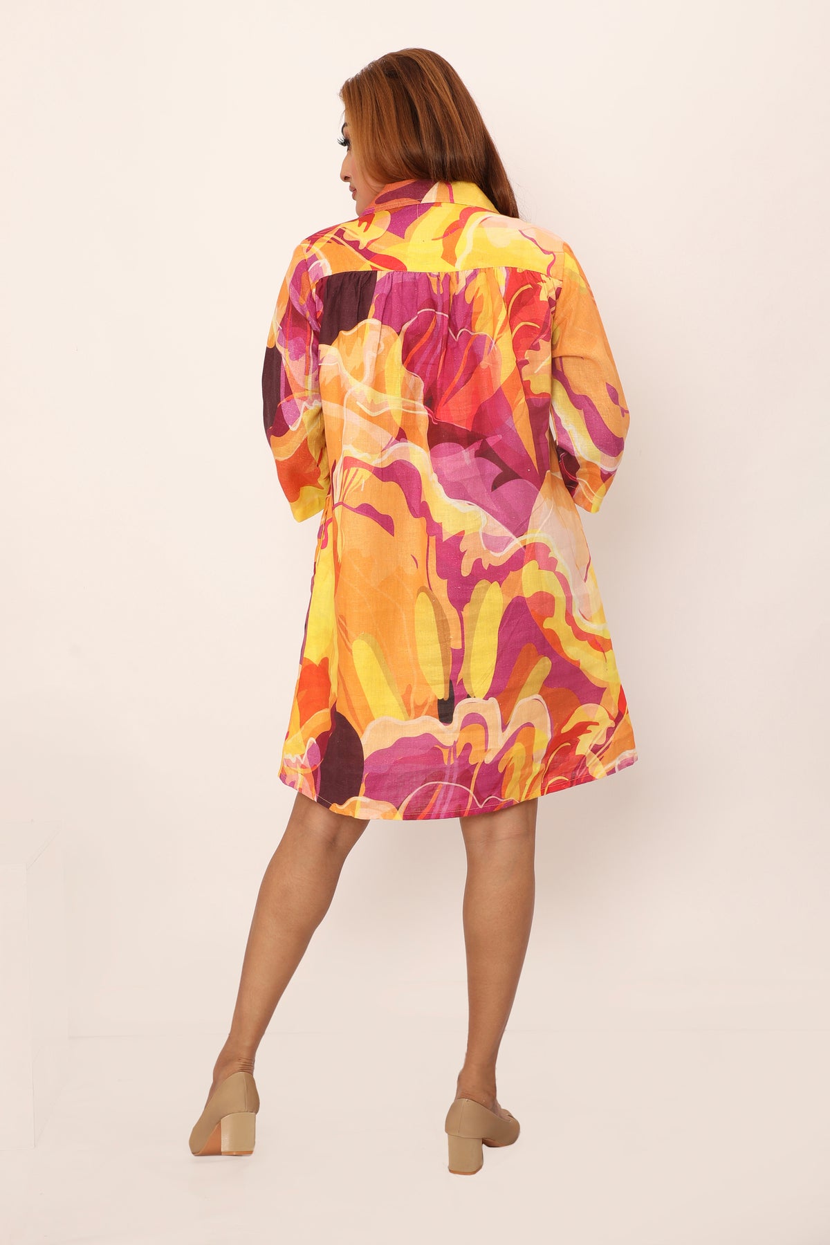Iris Dress Prune Purple