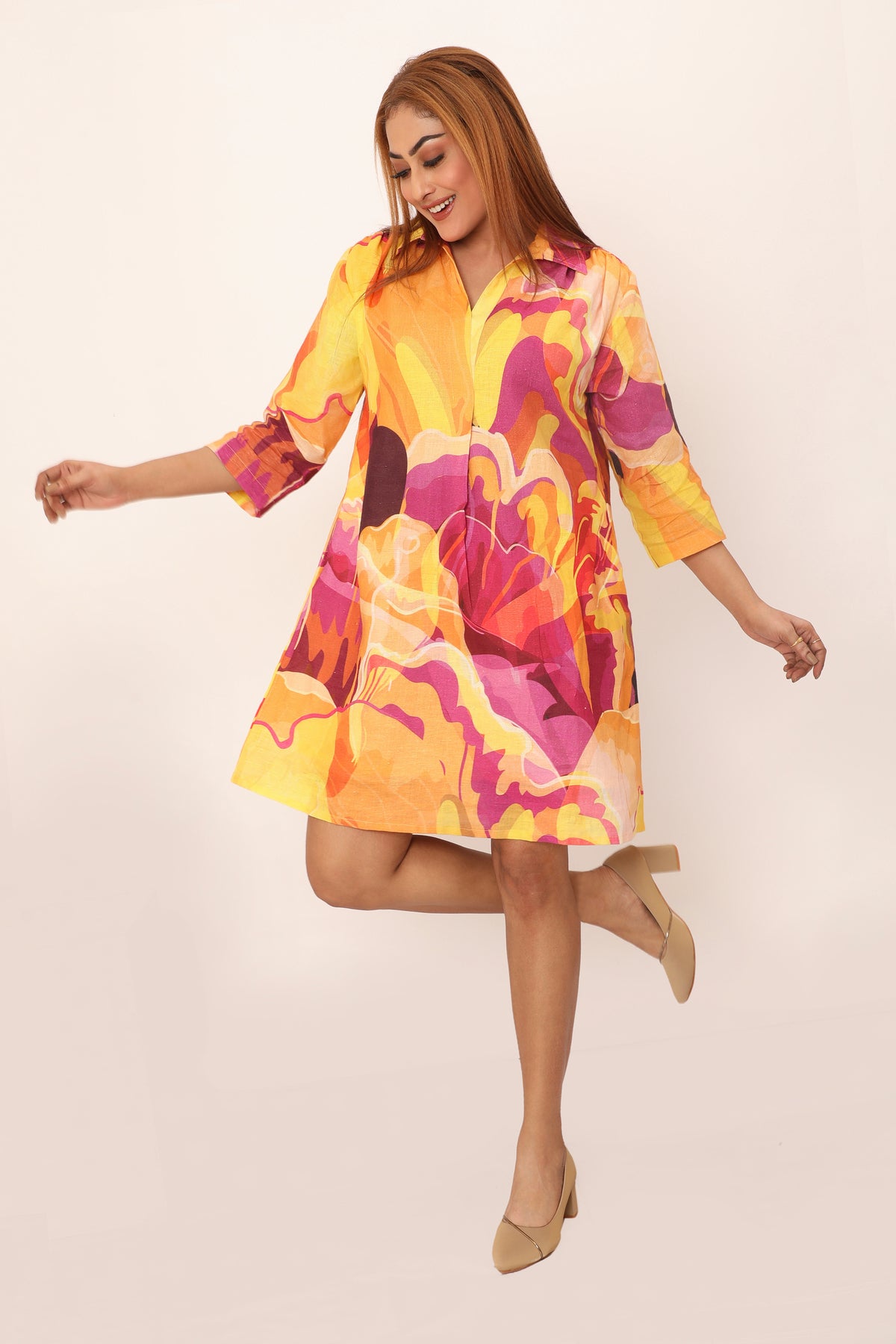 Iris Dress Prune Purple