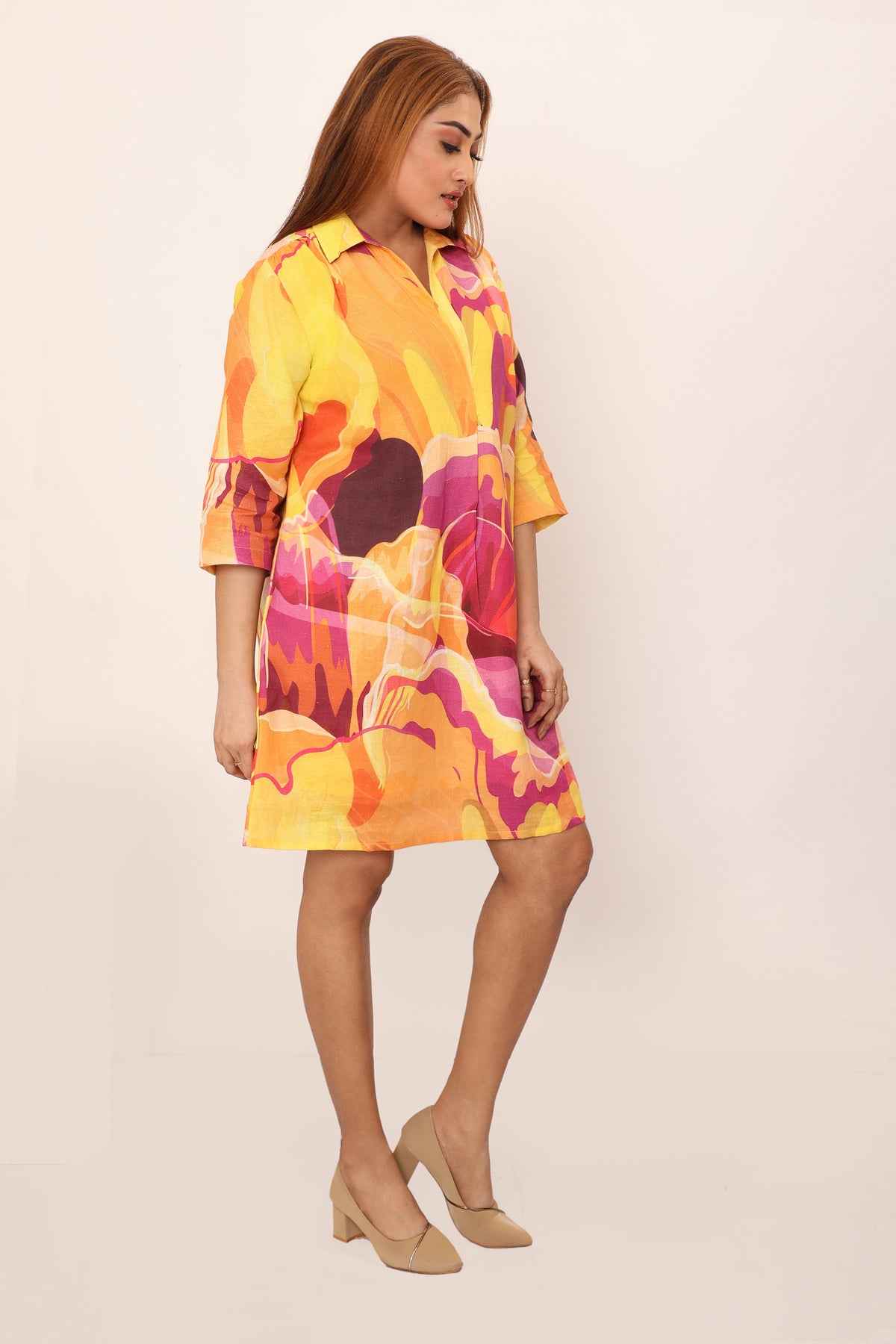 Iris Dress Prune Purple