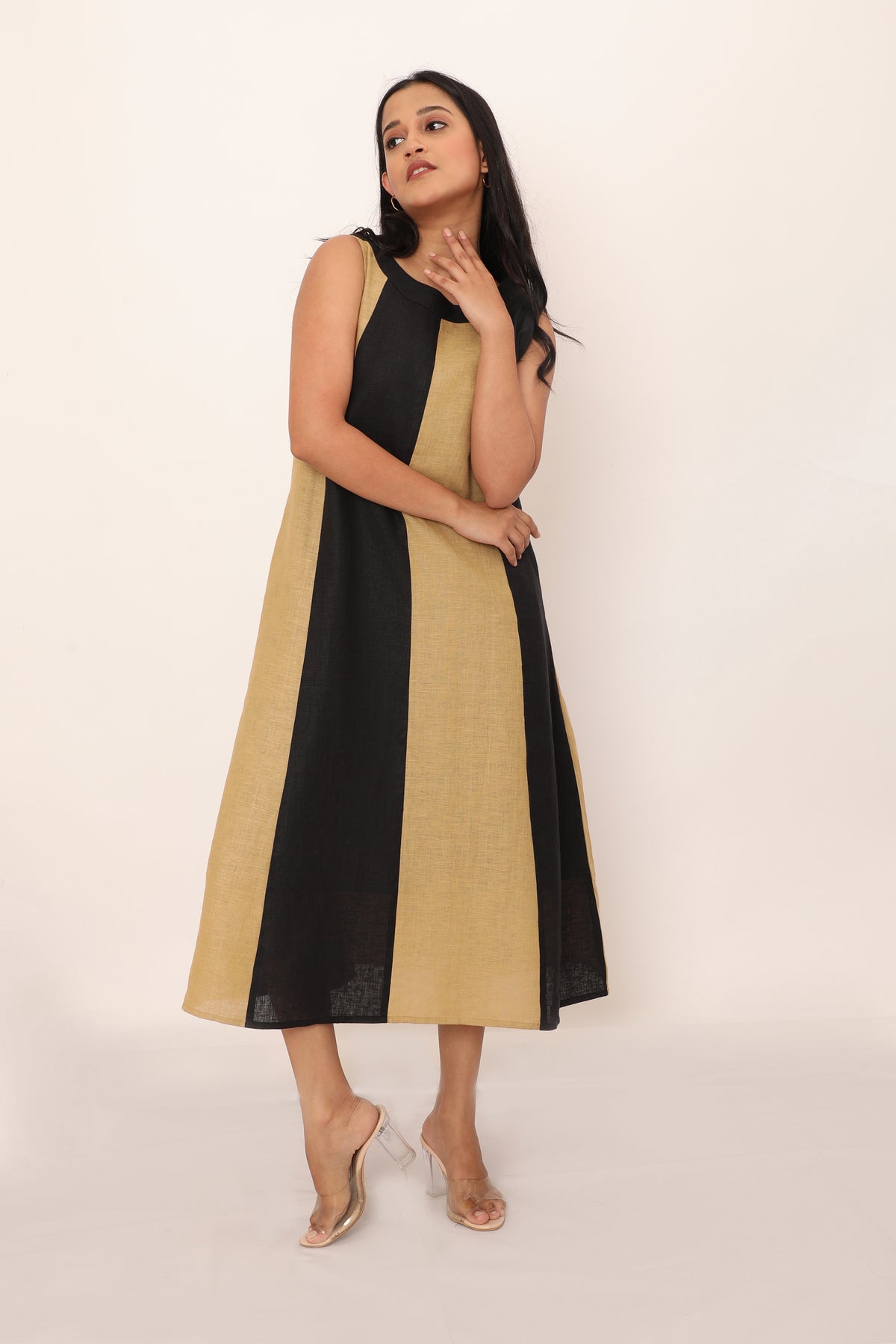 Aurora Dress Ecru Beige