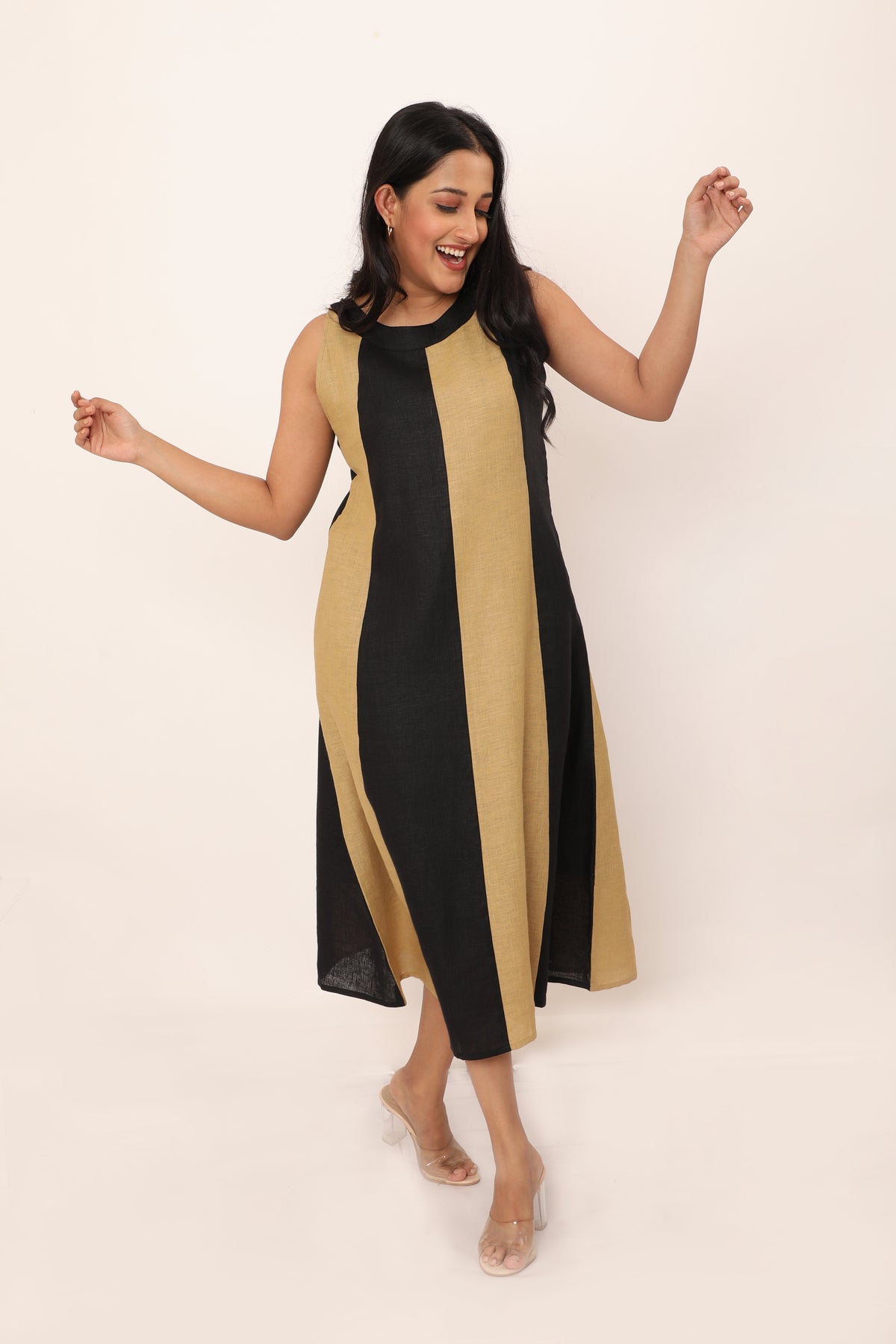 Aurora Dress Ecru Beige