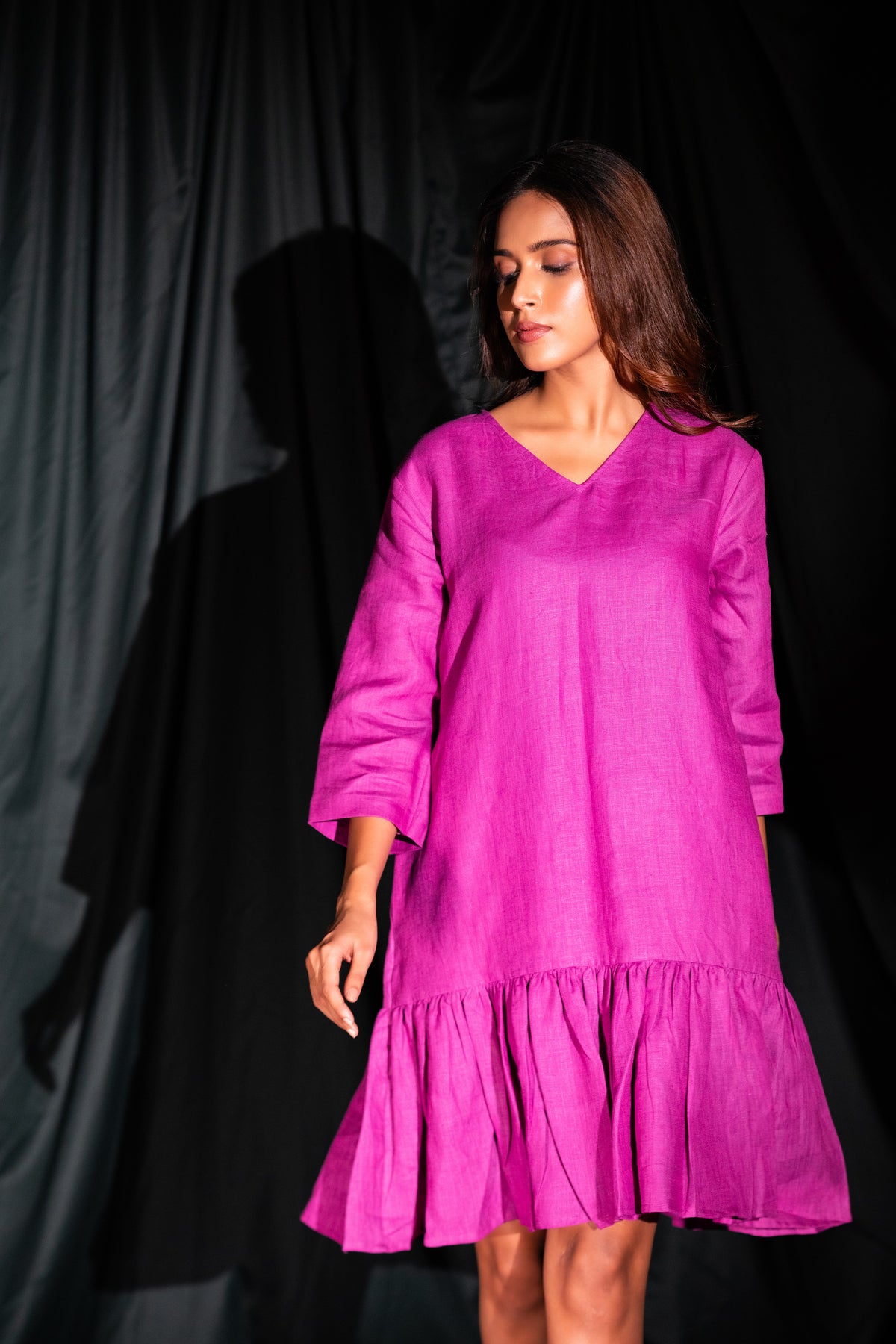 Fleur Dress Plum Purple