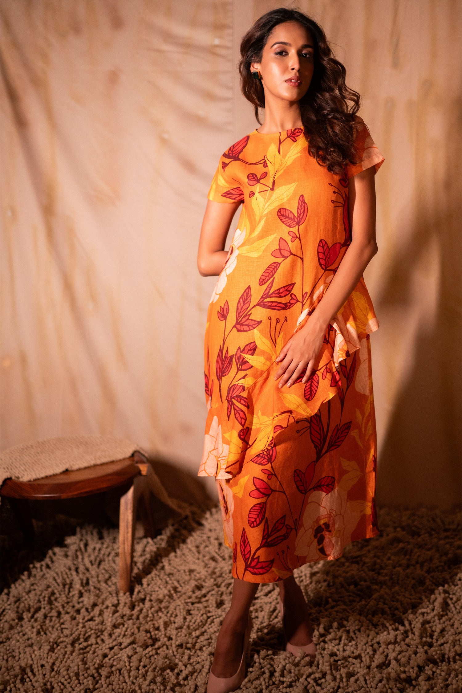 Athena Dress Saumon Orange