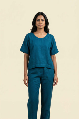 Magnolia Top Agave Teal