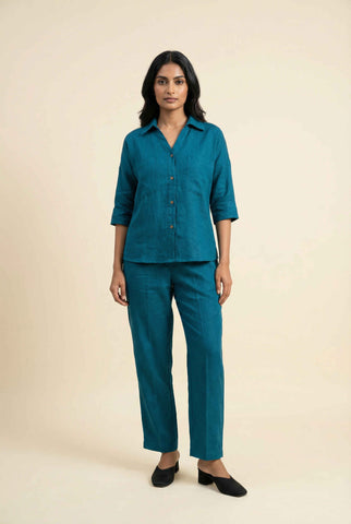 Zoey Shirt Agave Teal