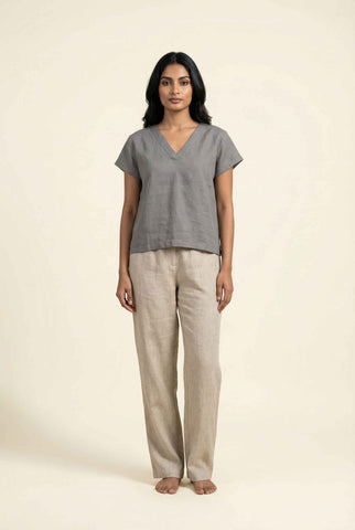 Nolana Top Cloud Grey