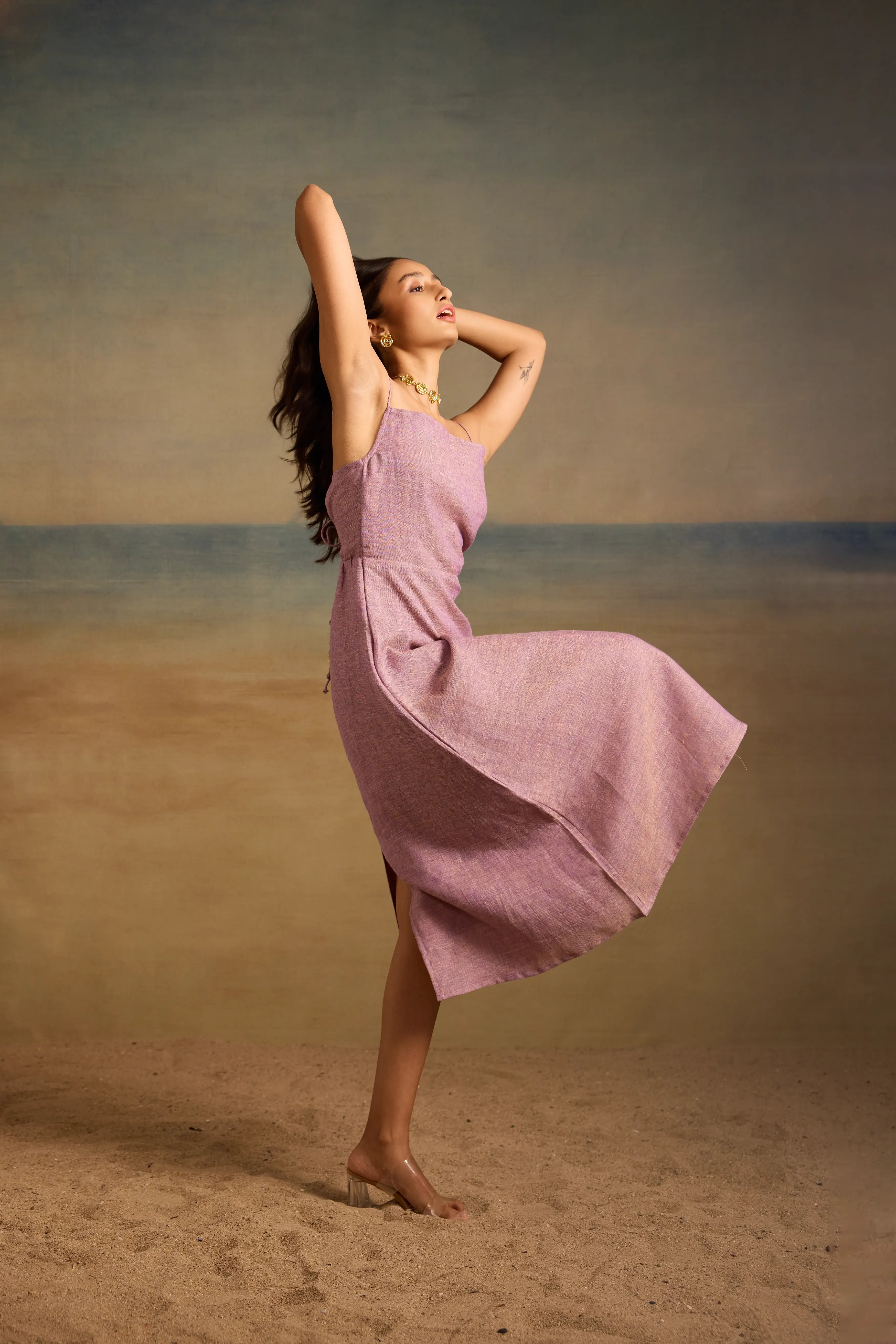 Esme Dress Sunwashed Lilac