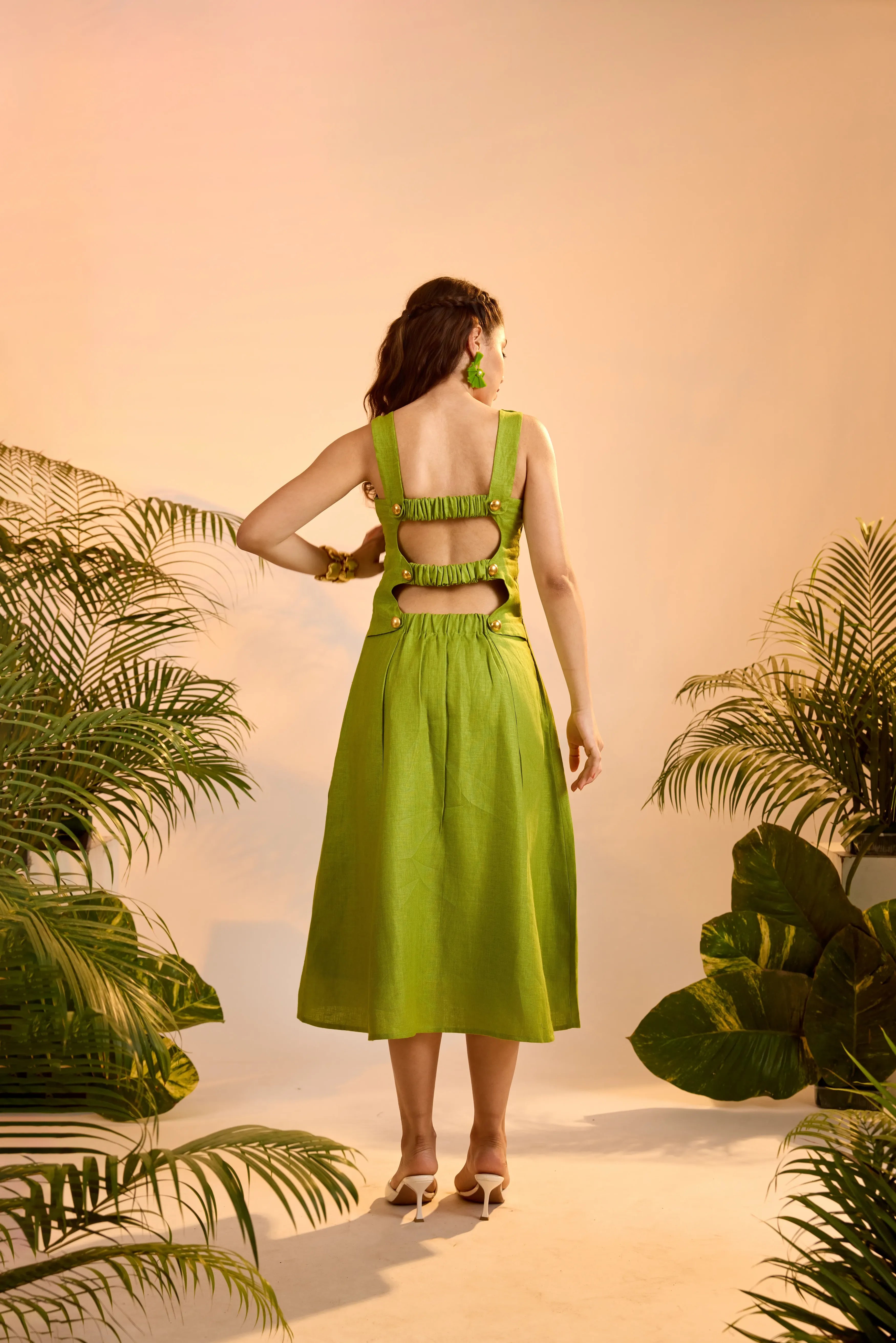 Mira Dress Shamrock Green