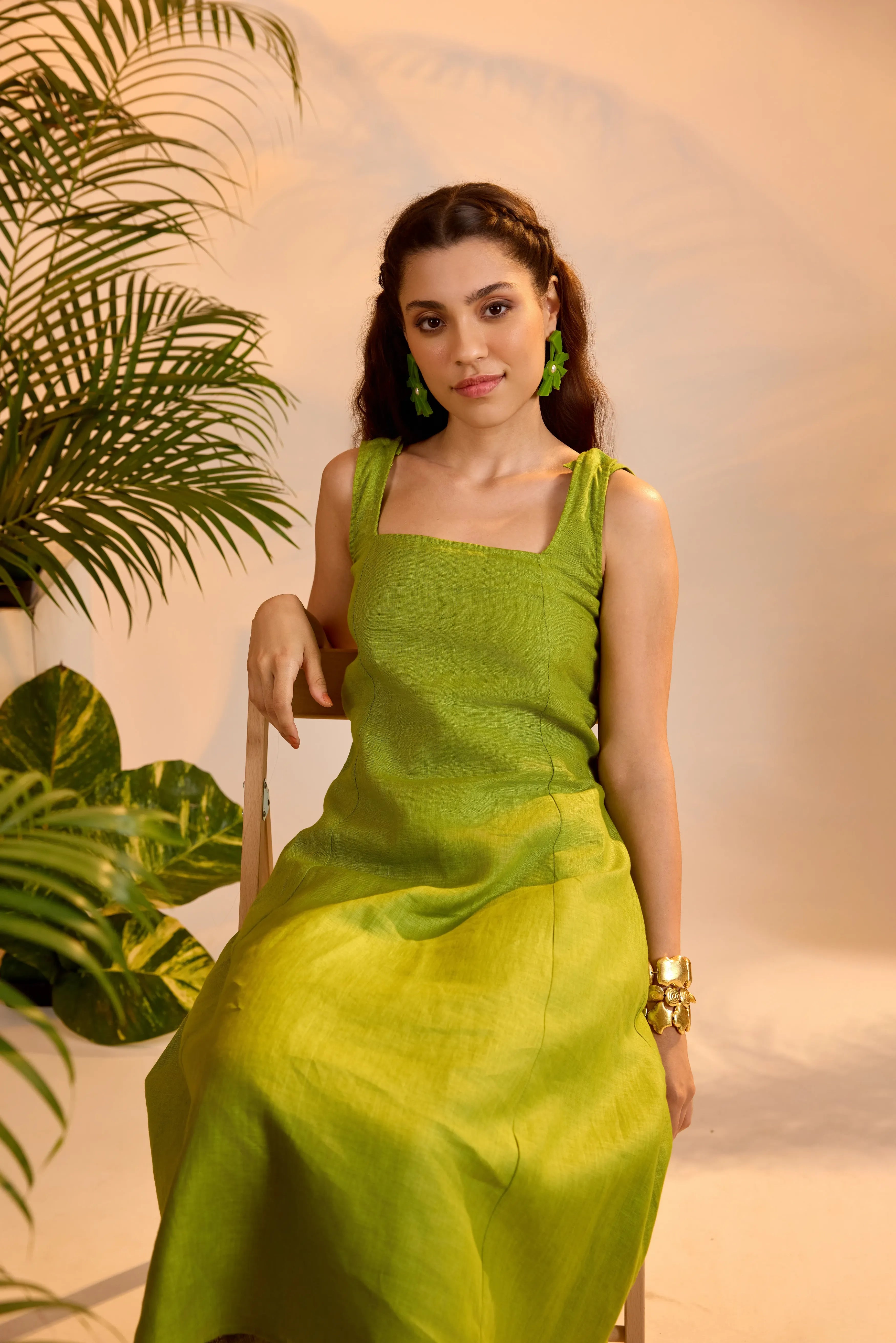 Mira Dress Shamrock Green
