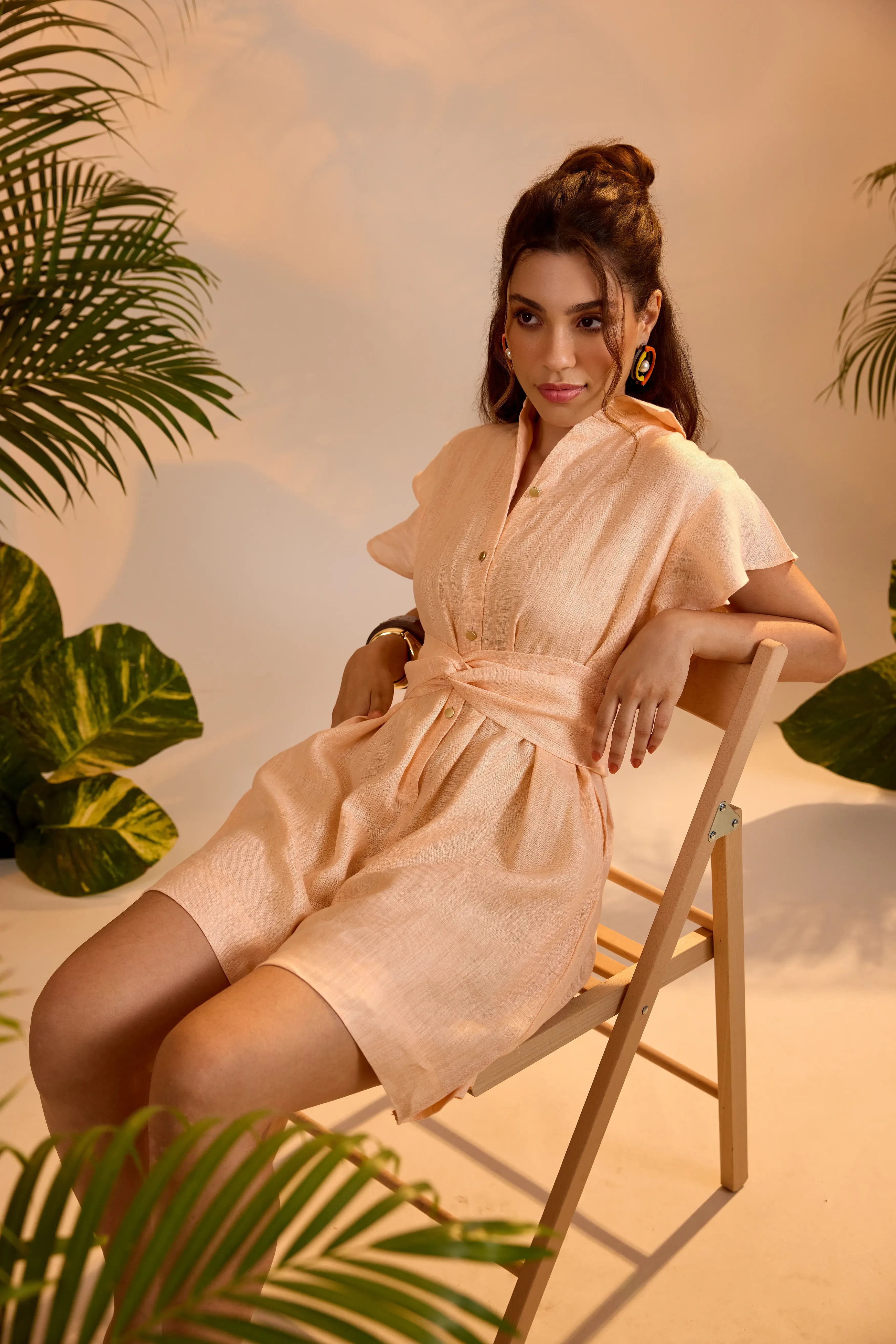 Juno Jumpsuit Rose Peach