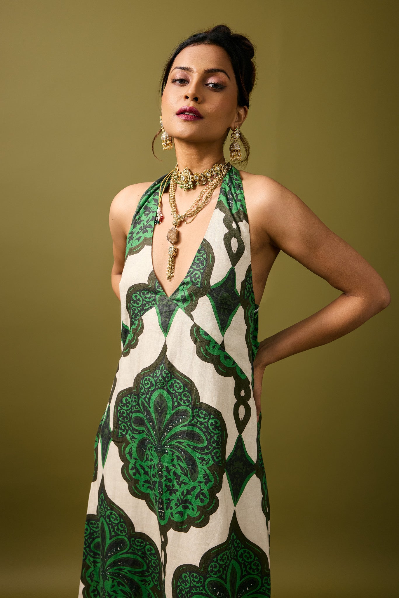 Divya Dress Sage