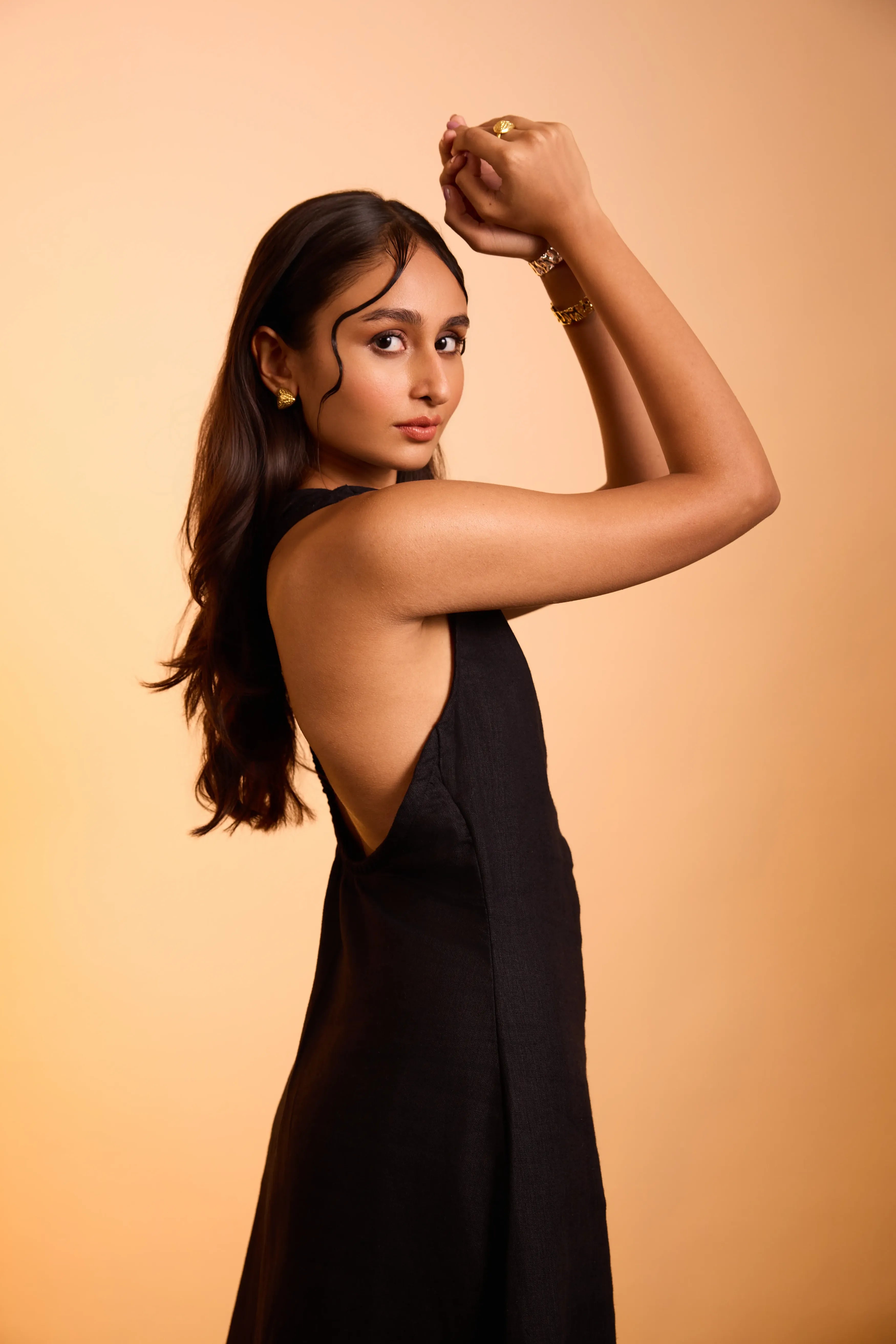 Luna Dress Jet Black