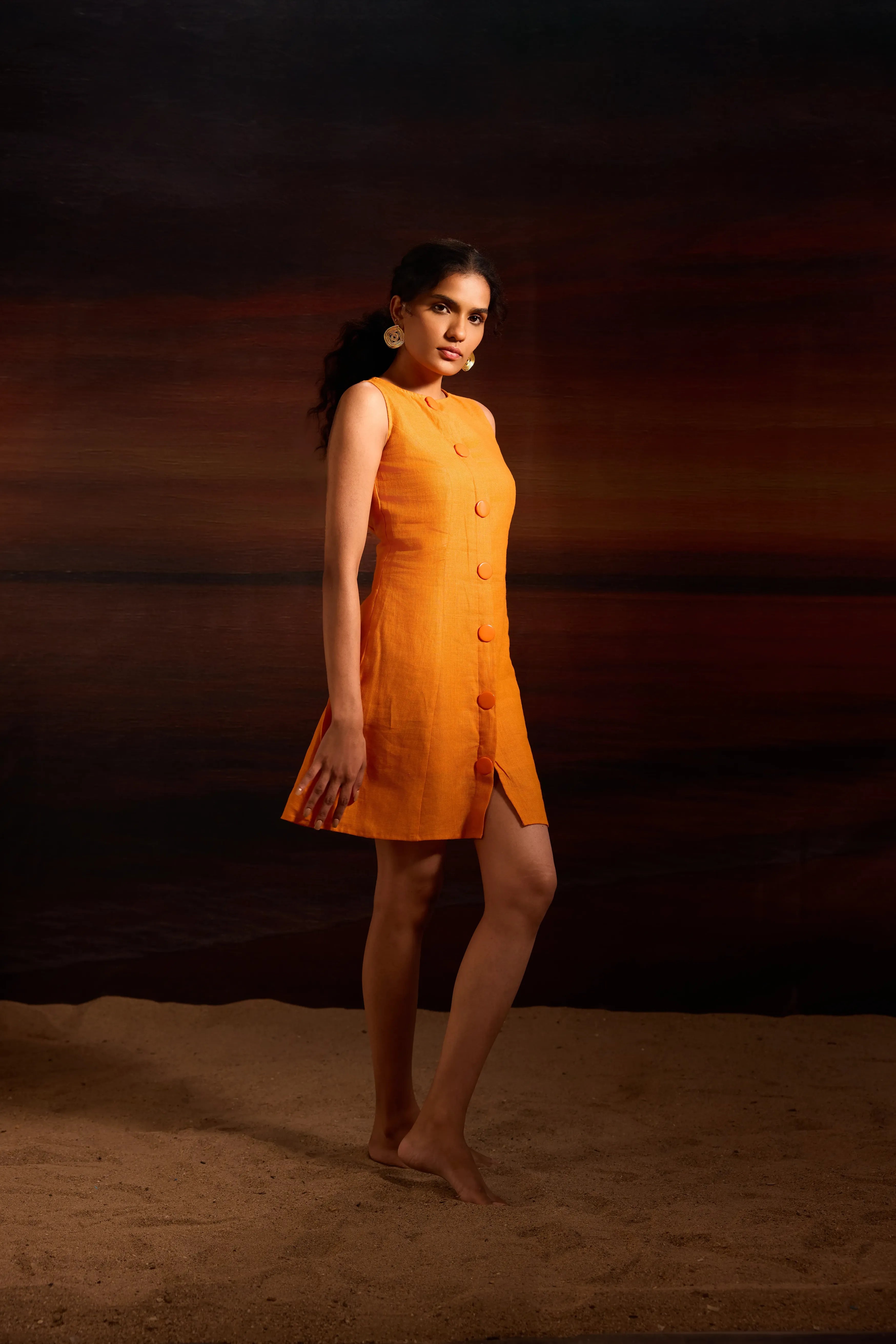 Rumi Dress Juicy Tangerine
