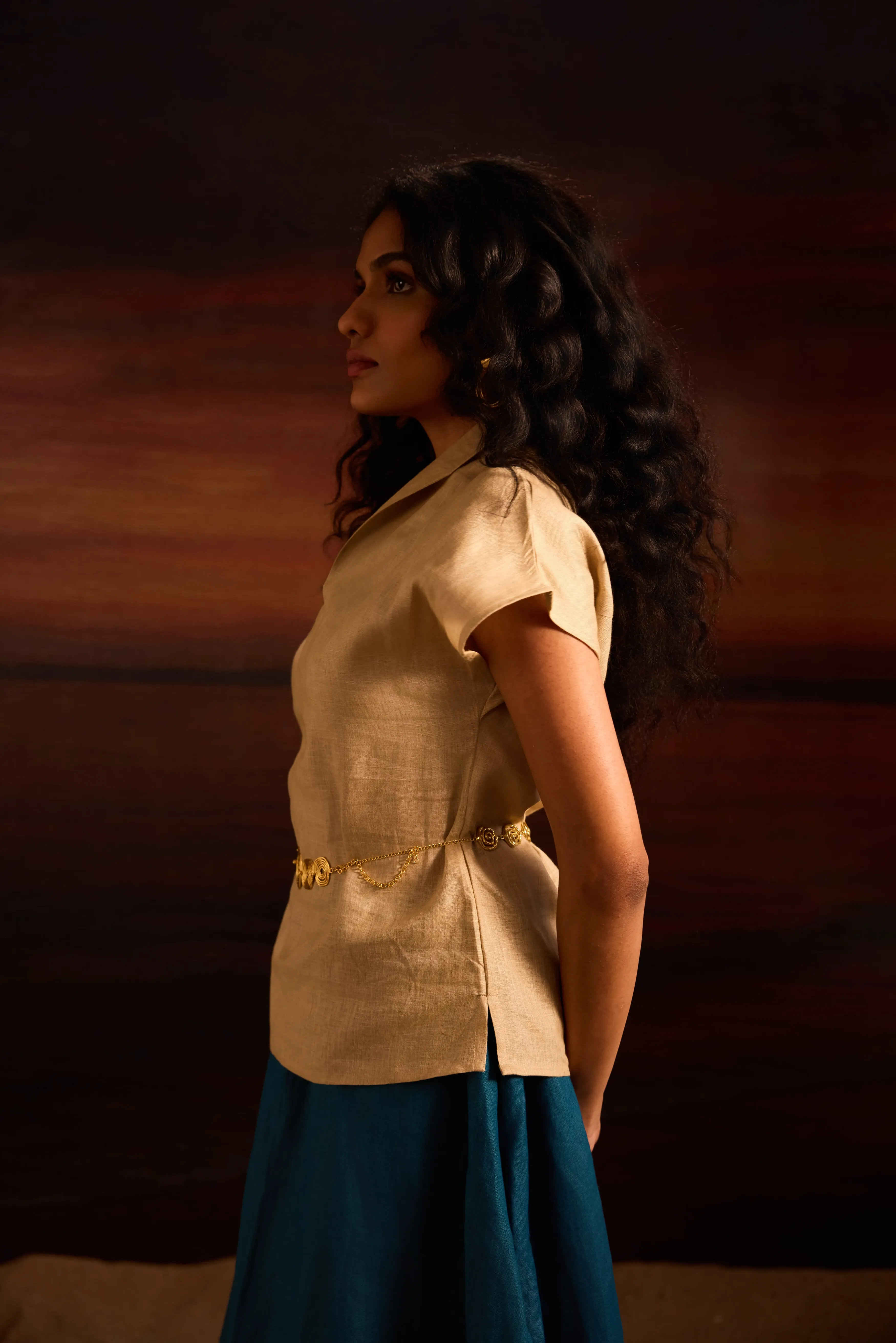 Maelis Top Raw Linen