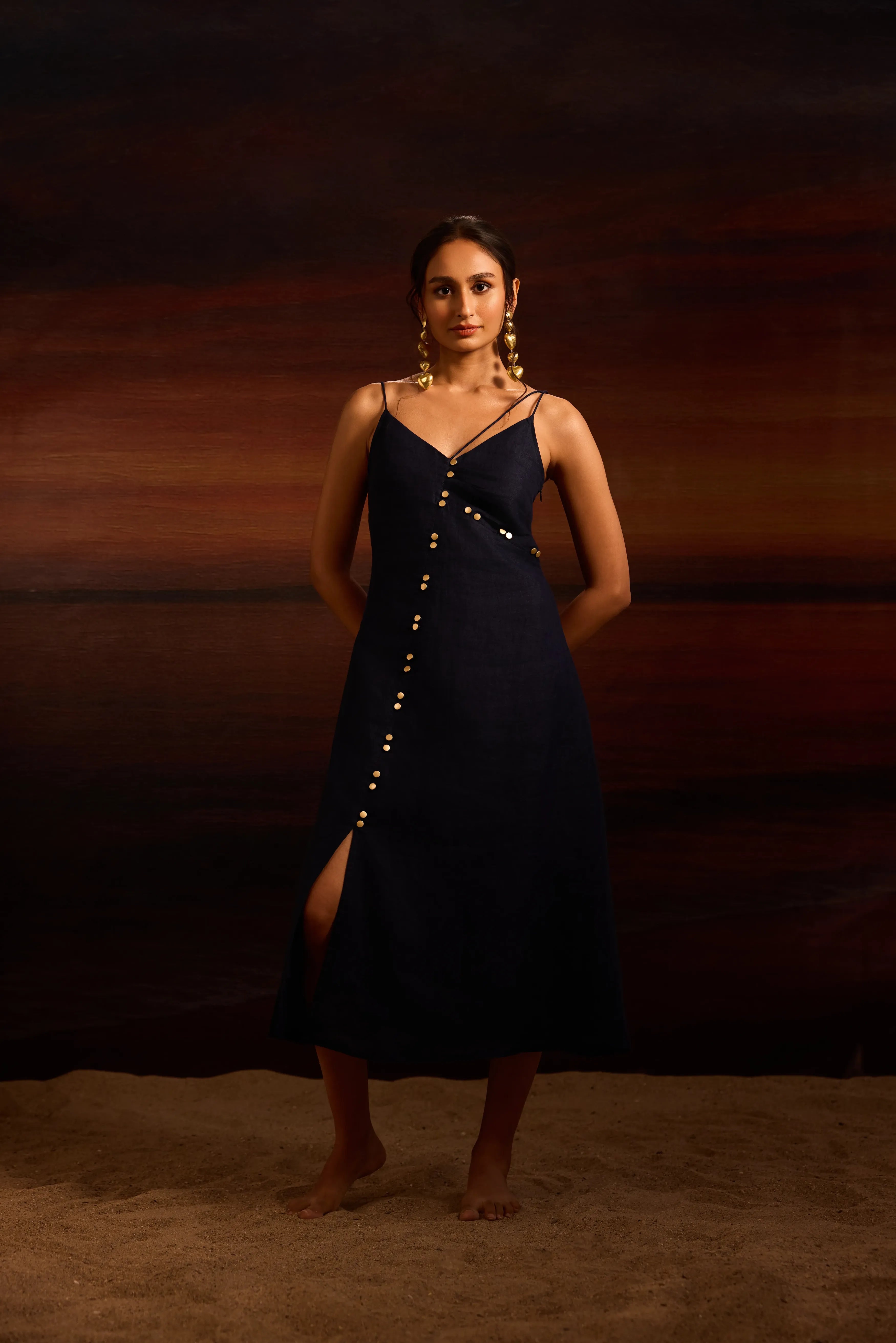 Esra Dress Carbon Blue