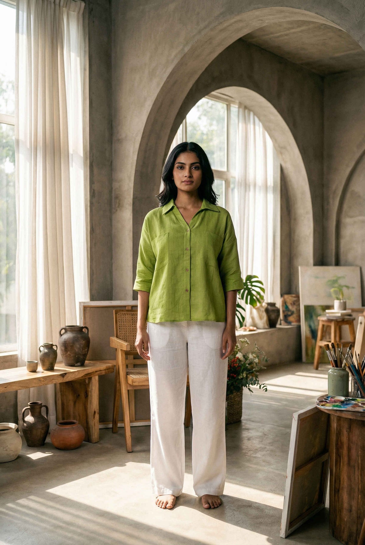 Zoey Shirt Shamrock Green