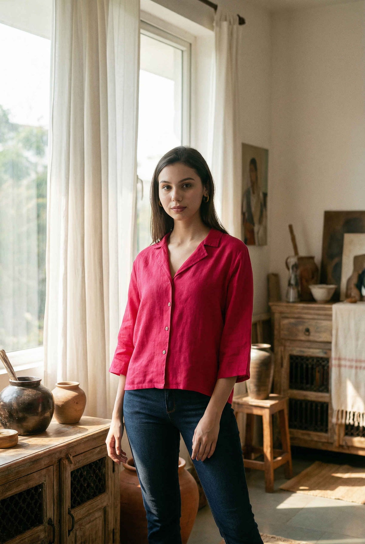 Laelia Shirt Fuchsia Pink