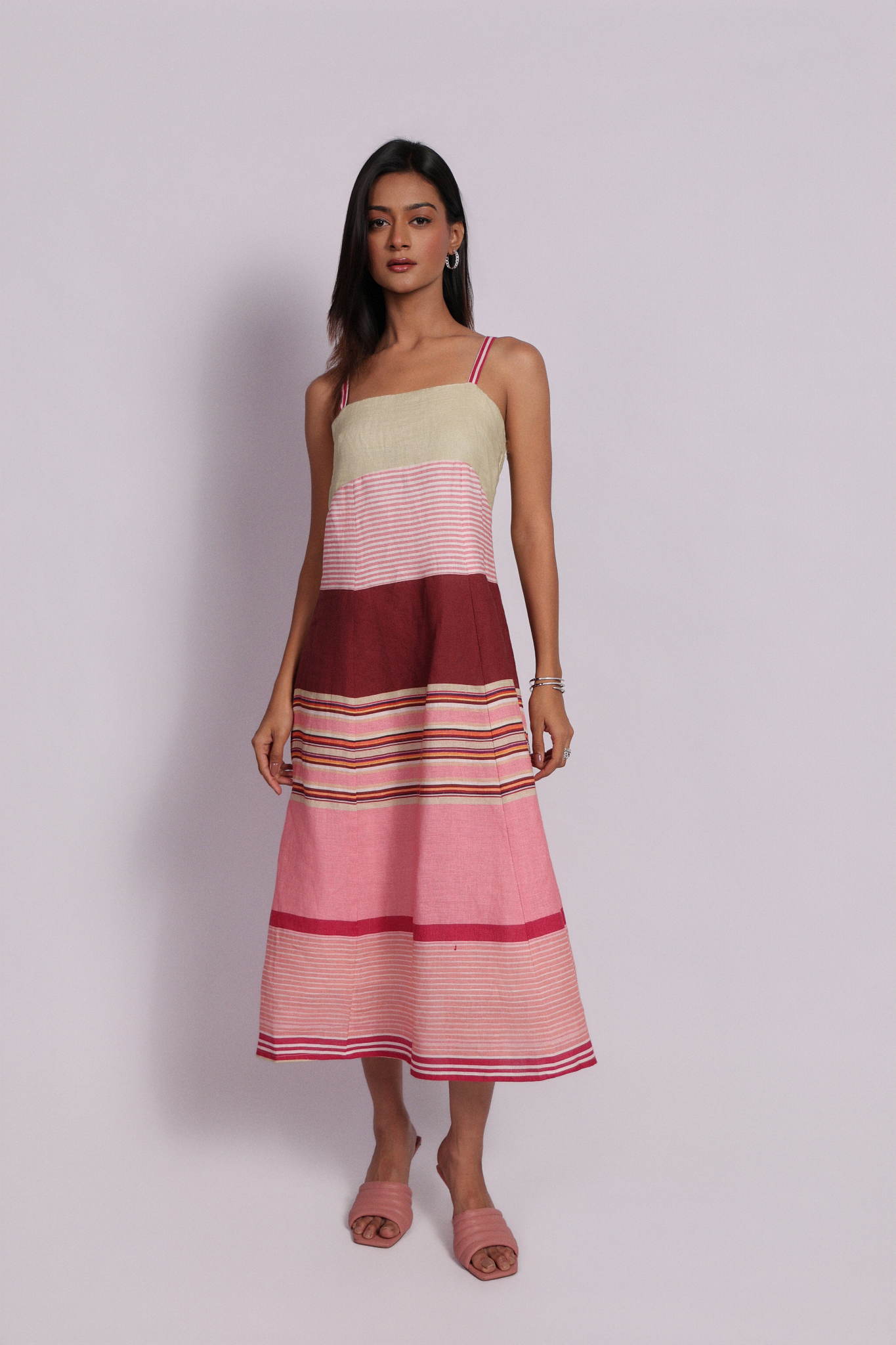 Marlow Dress Garden Stripes