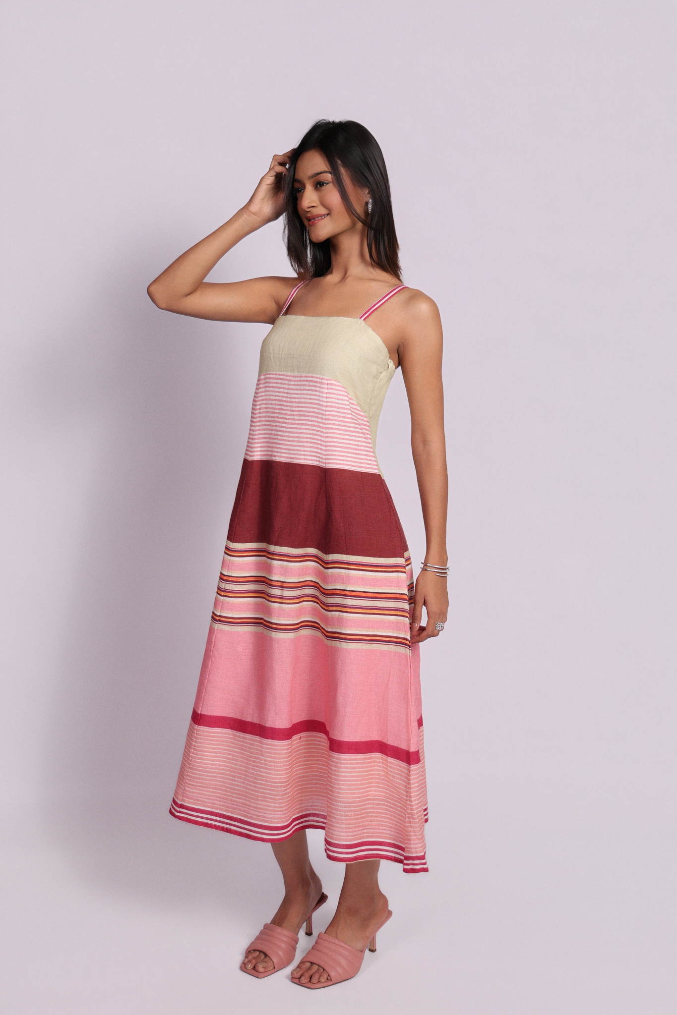 Marlow Dress Garden Stripes
