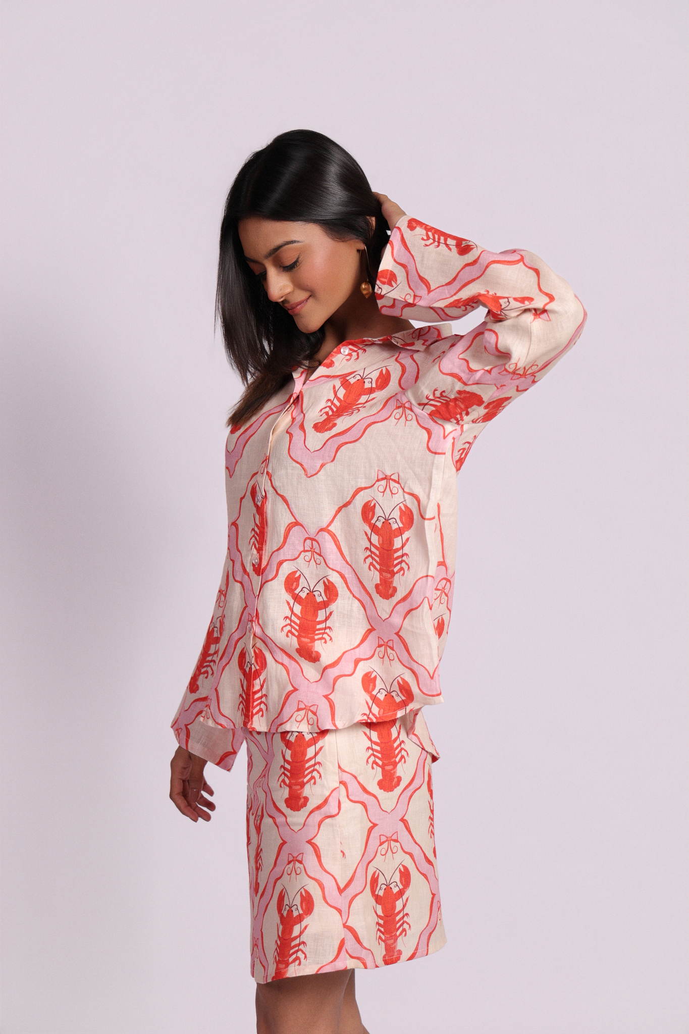 Sophia Skirt Coral Lobster