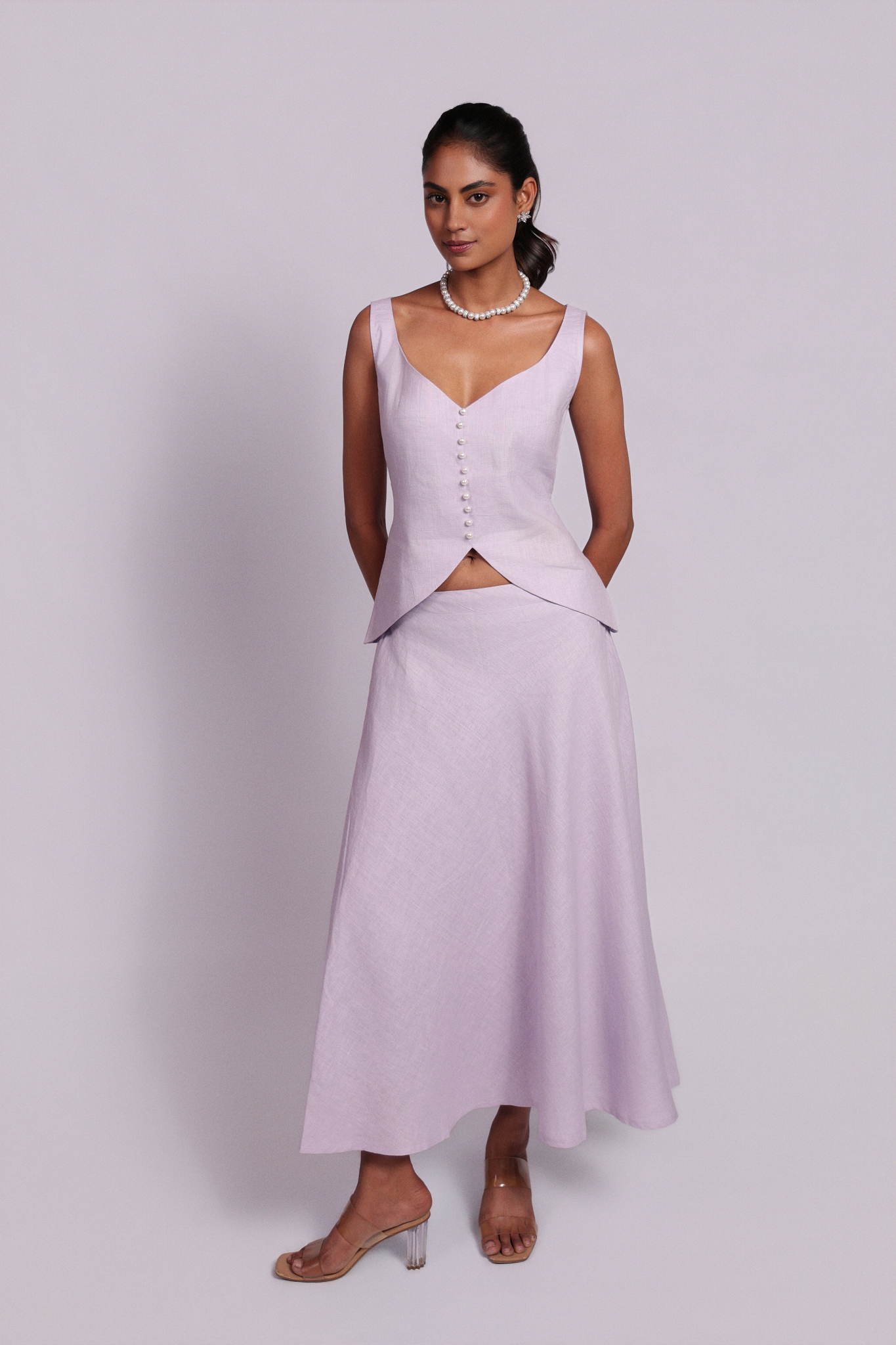Tulum Skirt Smoky Lilac