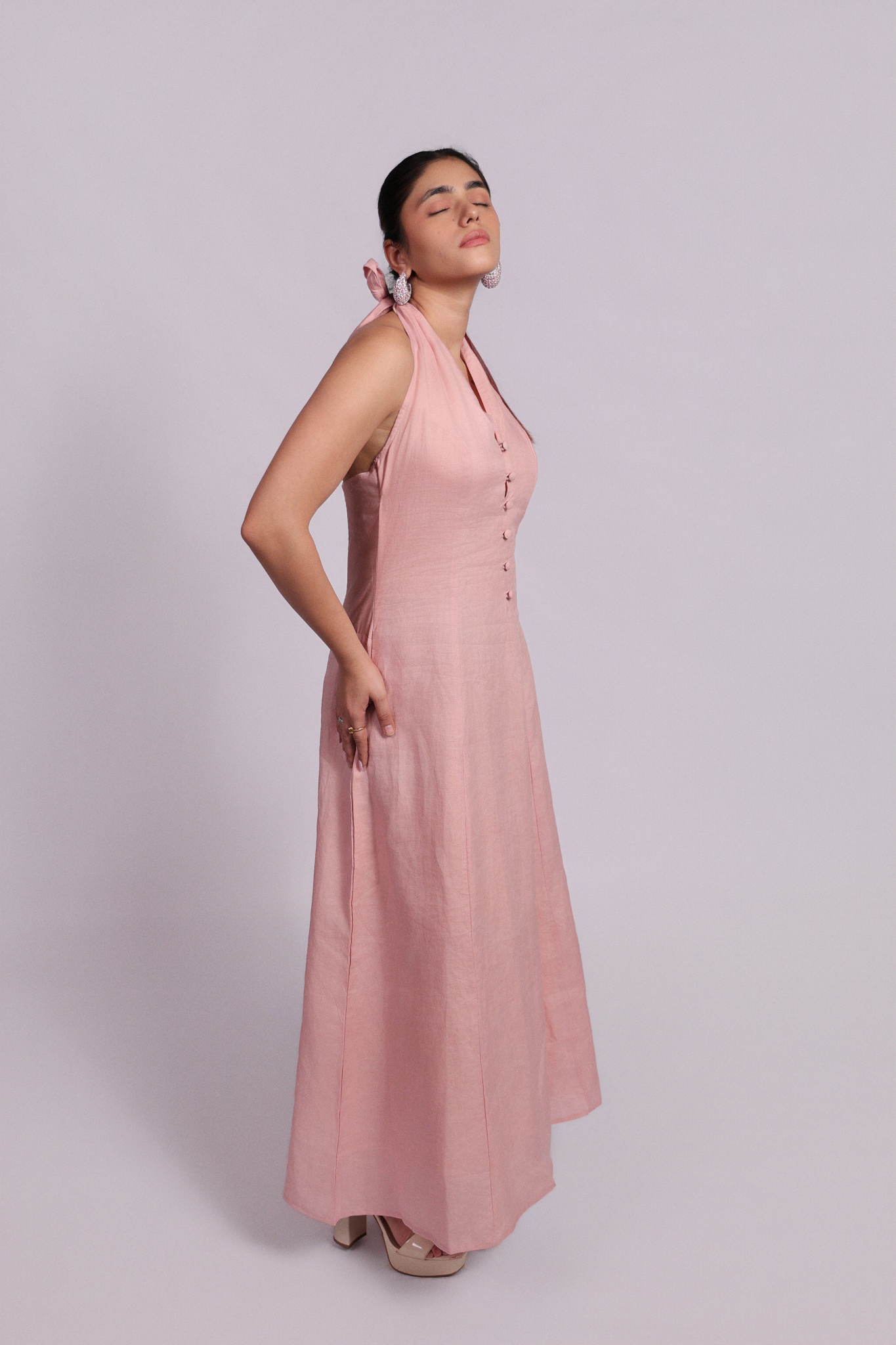 Natalia Dress Powder Pink