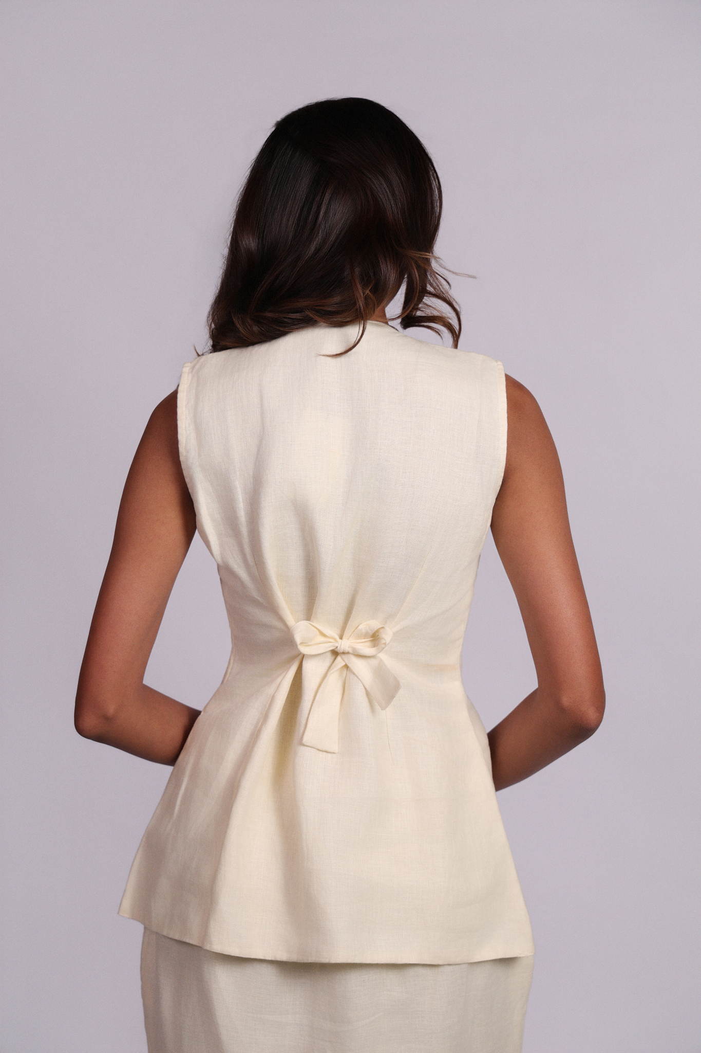Alana Vest Butter Yellow